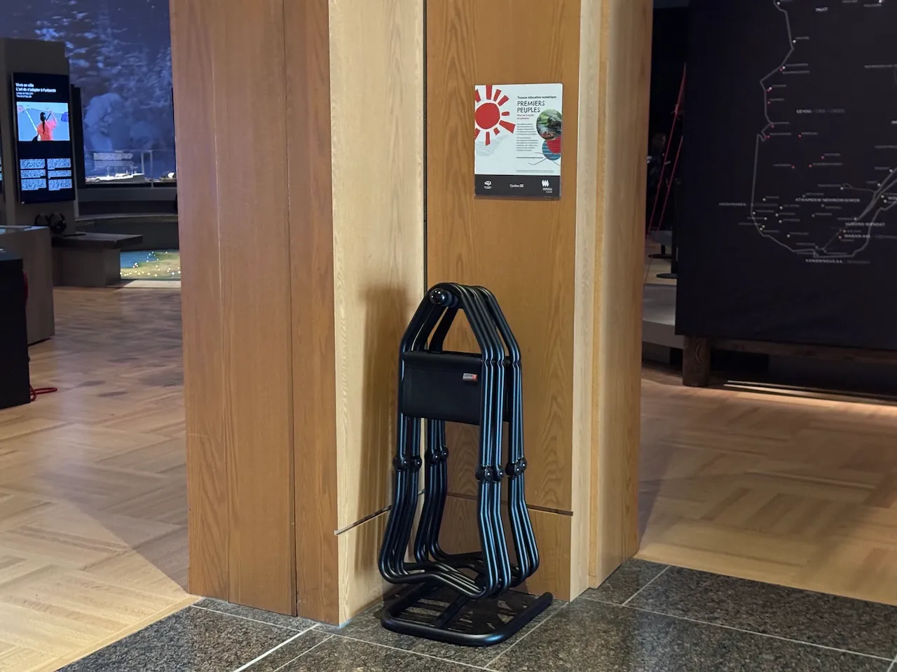 Sièges portatifs en libre-service