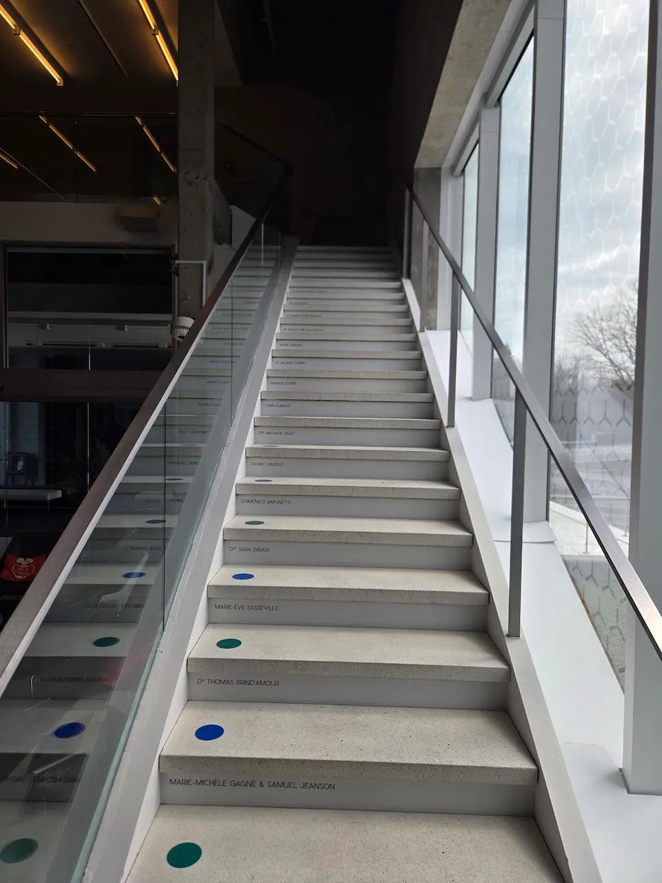 Stairs leading to the upper floors