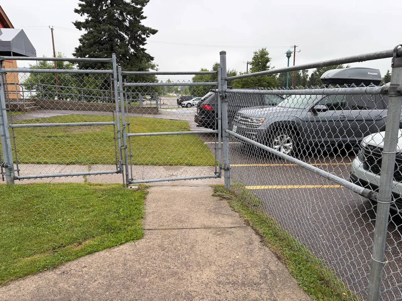 Accessible entrance leading to the outdoor area