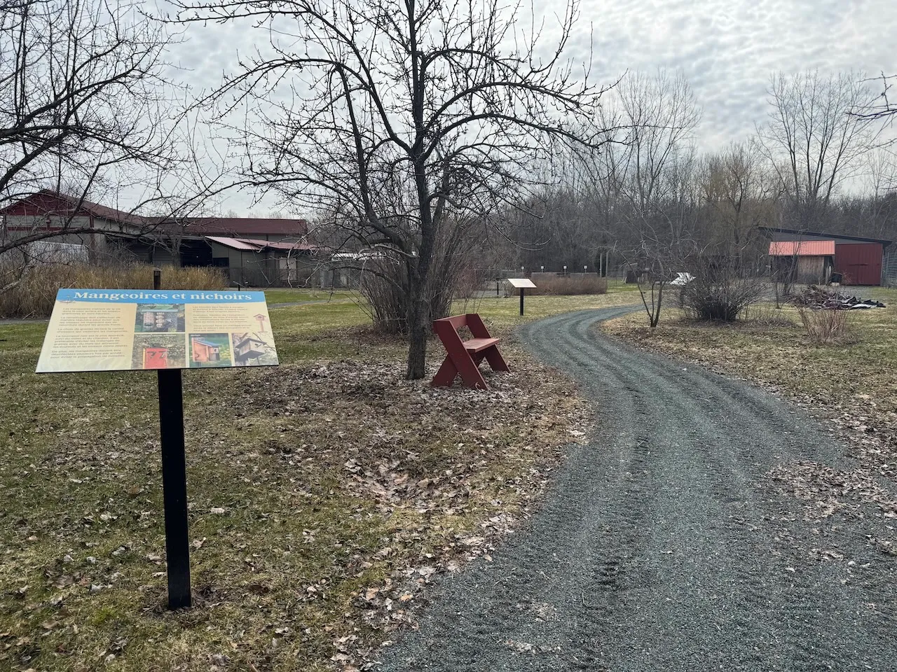 Trails and interpretive signs near the museum