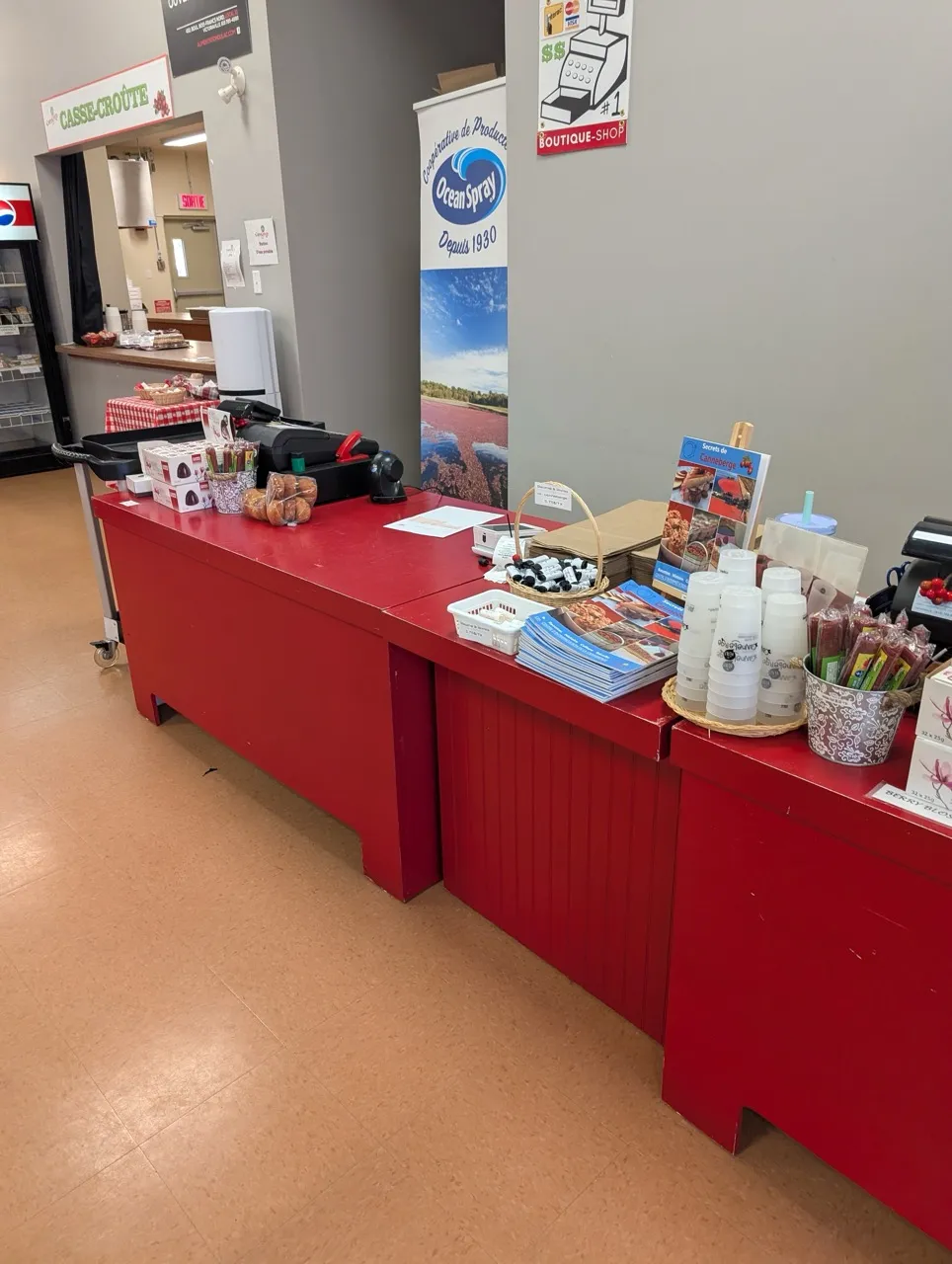 Shop checkout counter