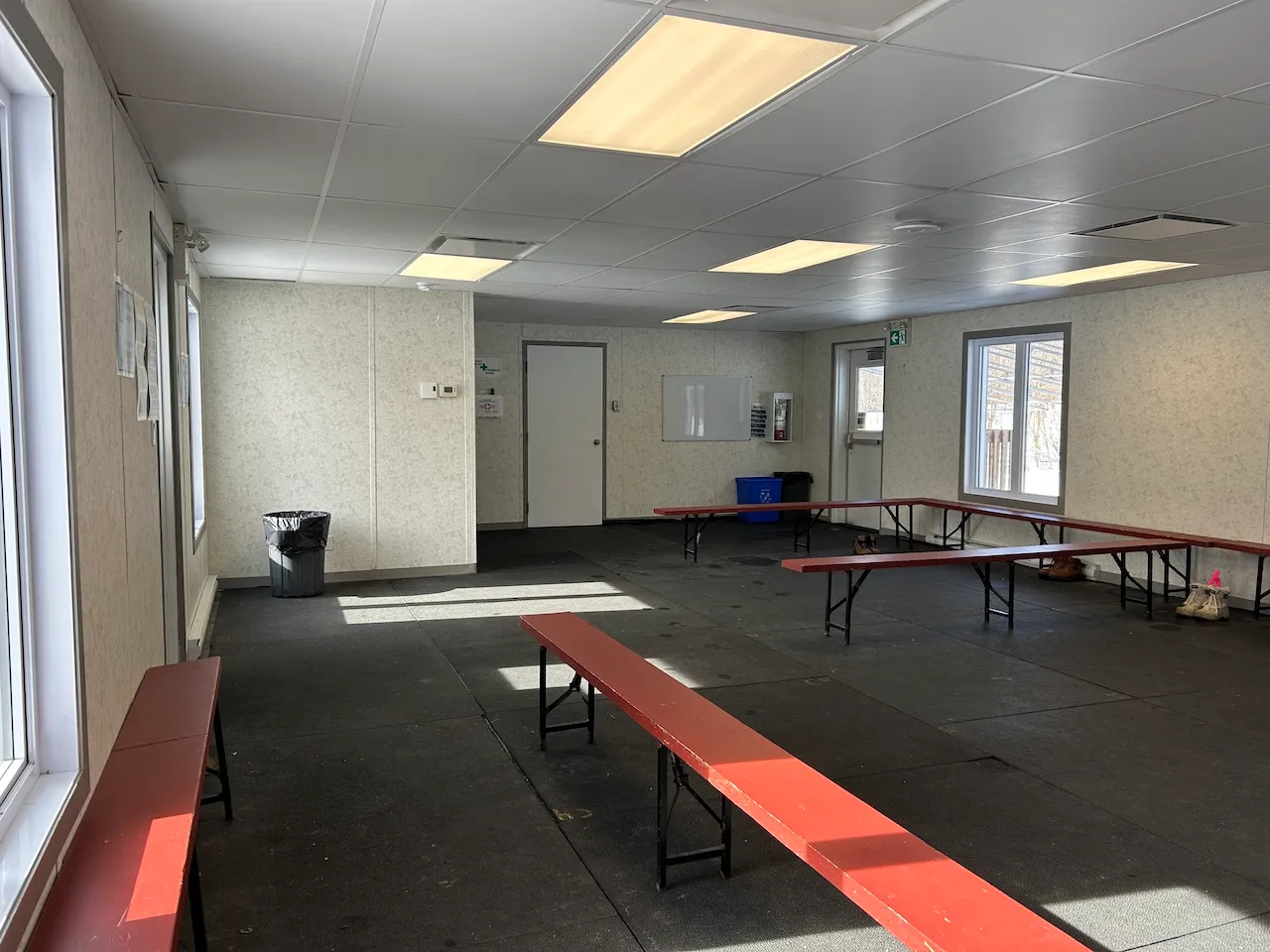 Skating changing room