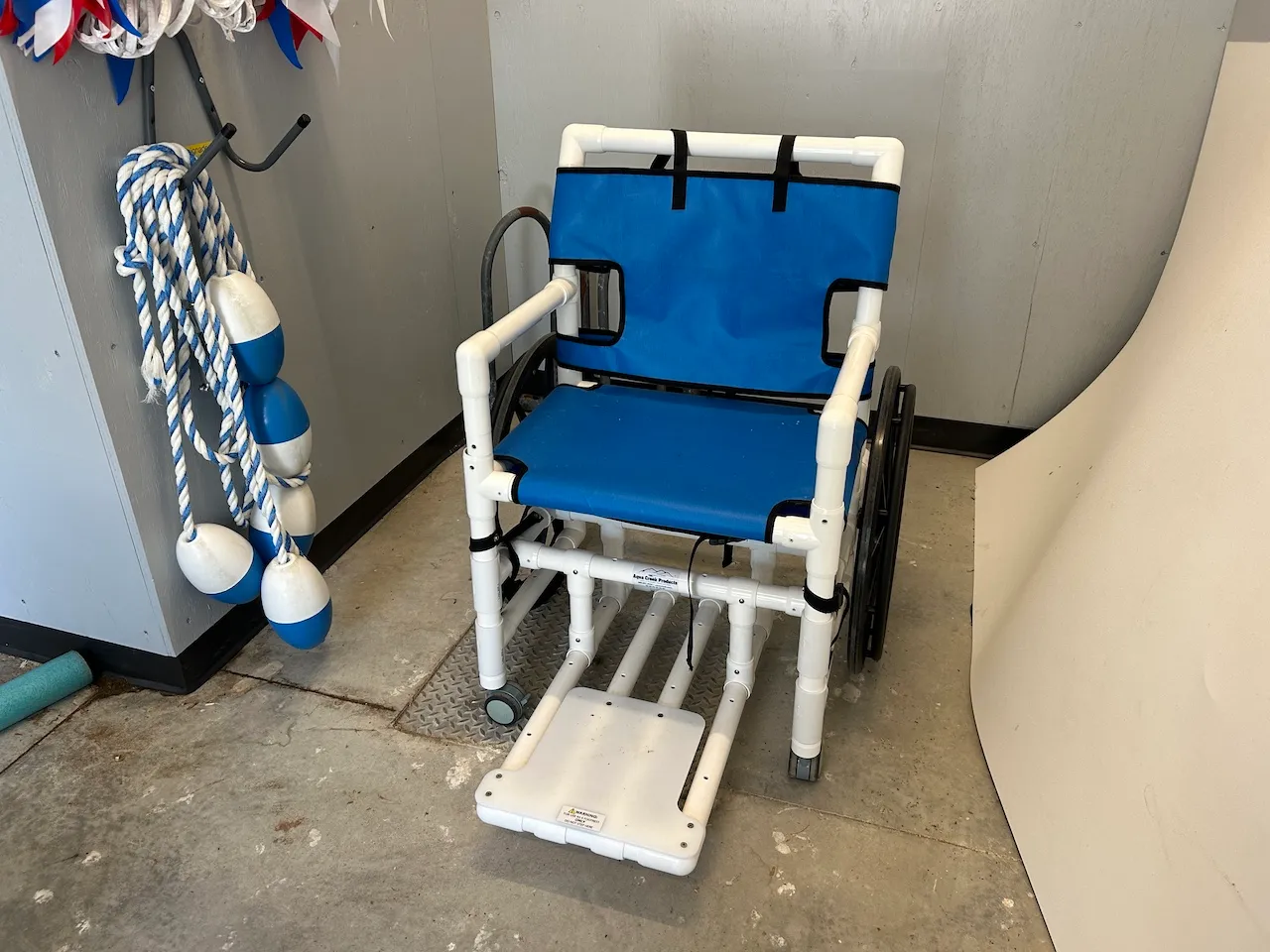 Pool access chair