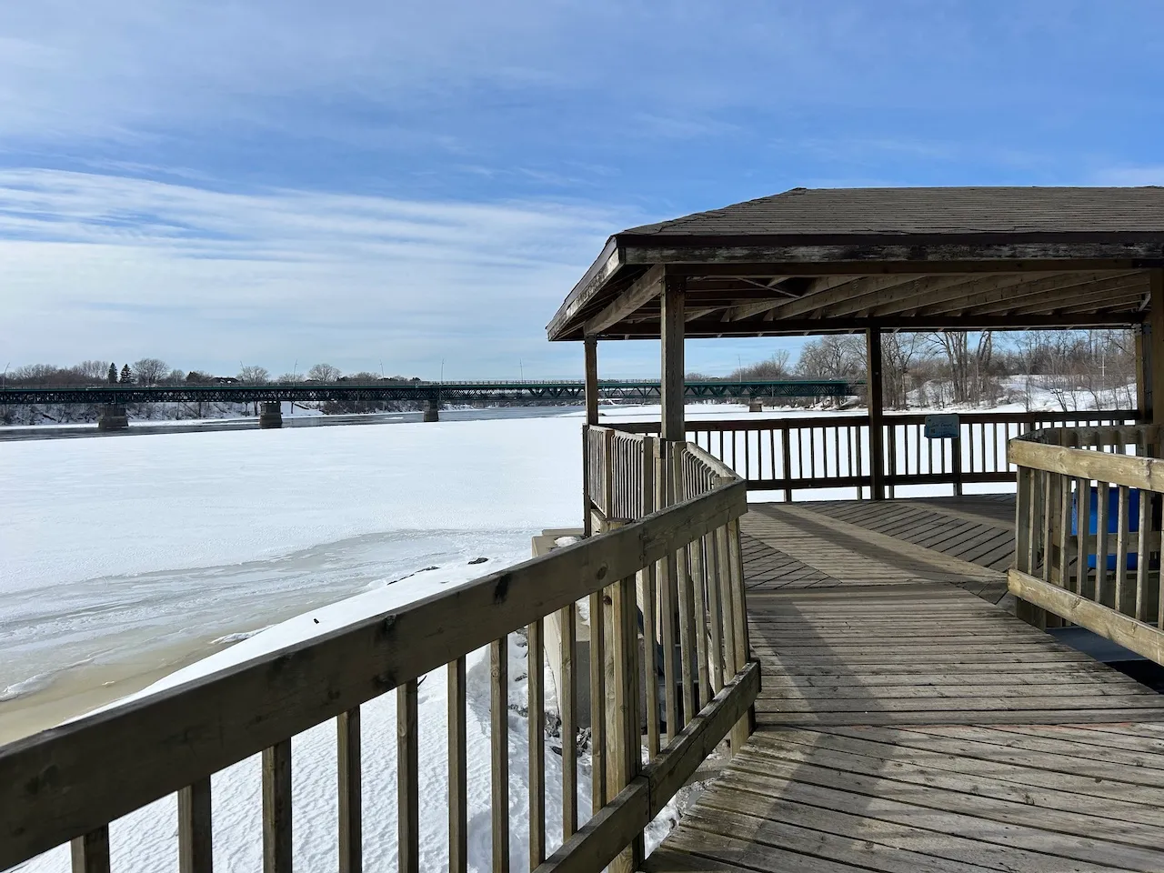 Interpretation footbridge - Lookout
