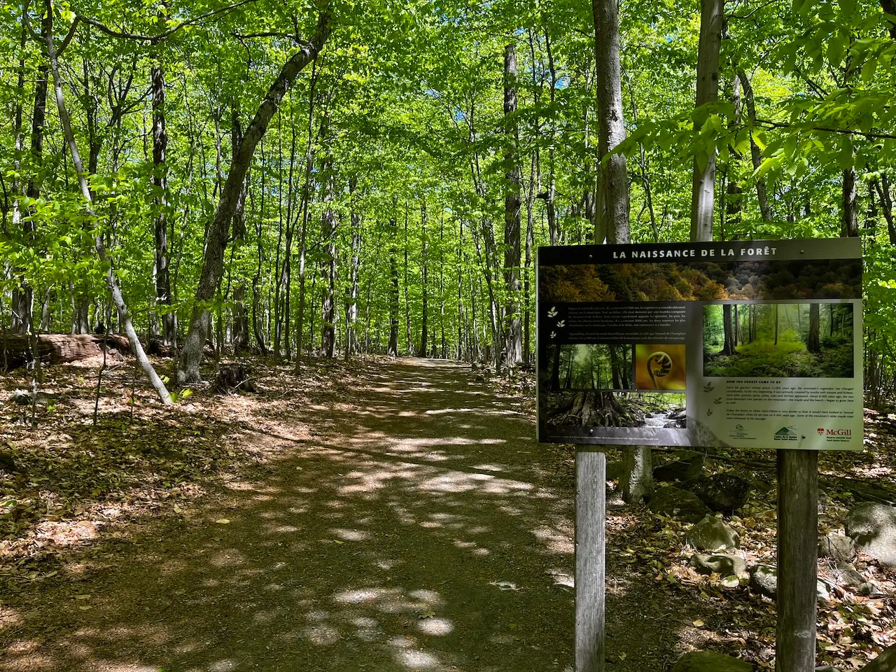 Hertel Lake Trail - Interpretive Sign