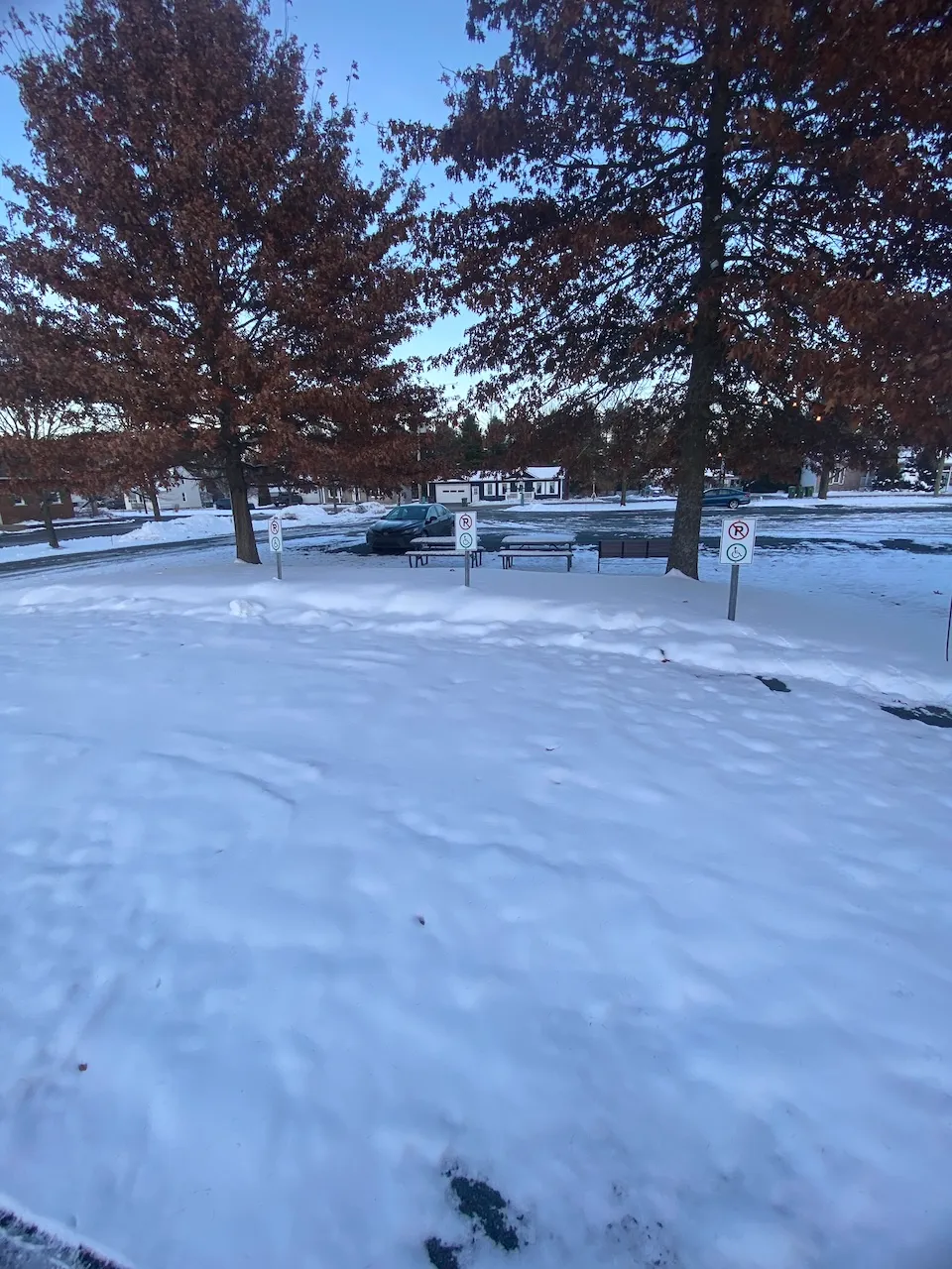 Reserved parking spaces