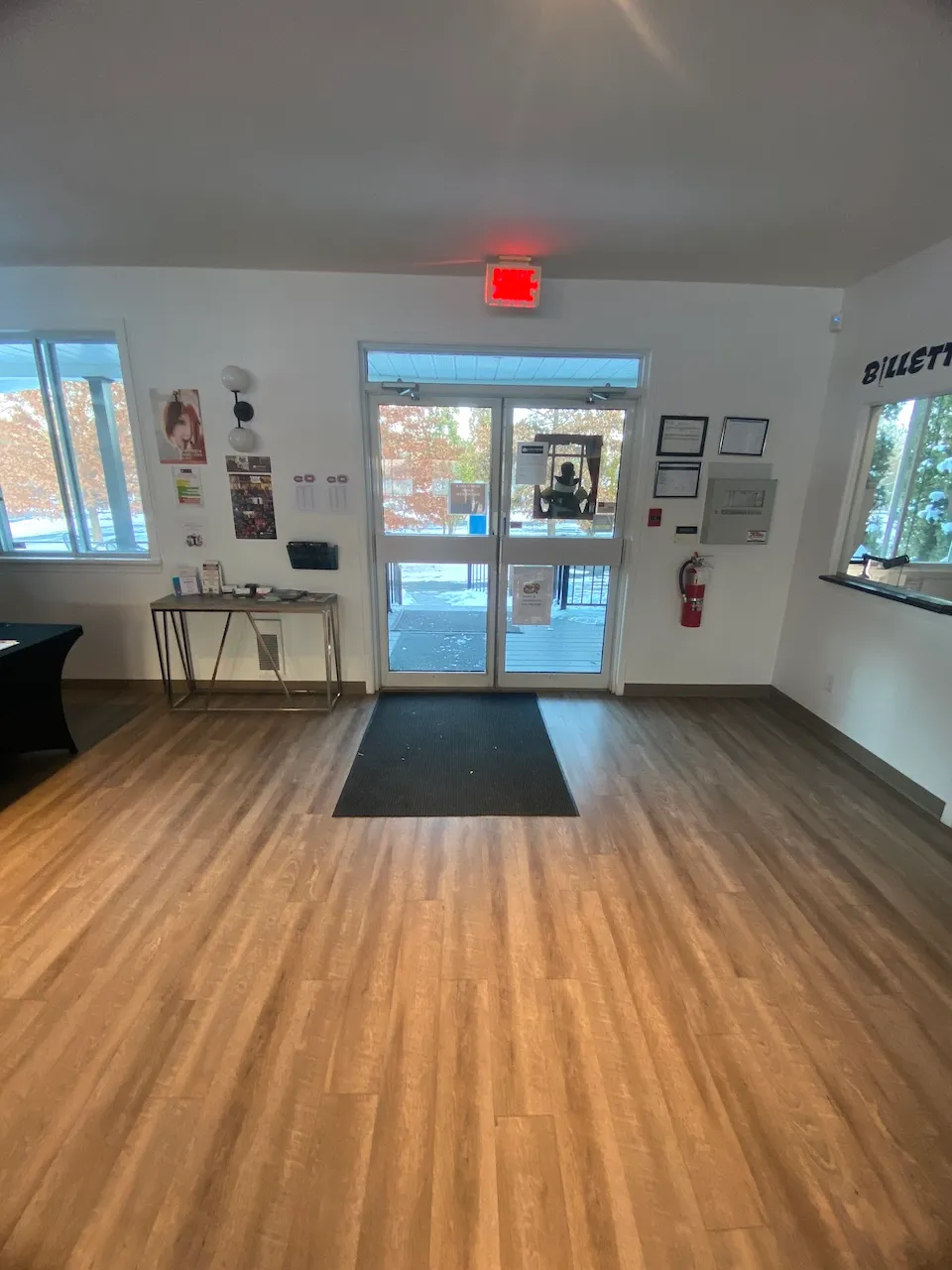 Outdoor entrance (exit view)