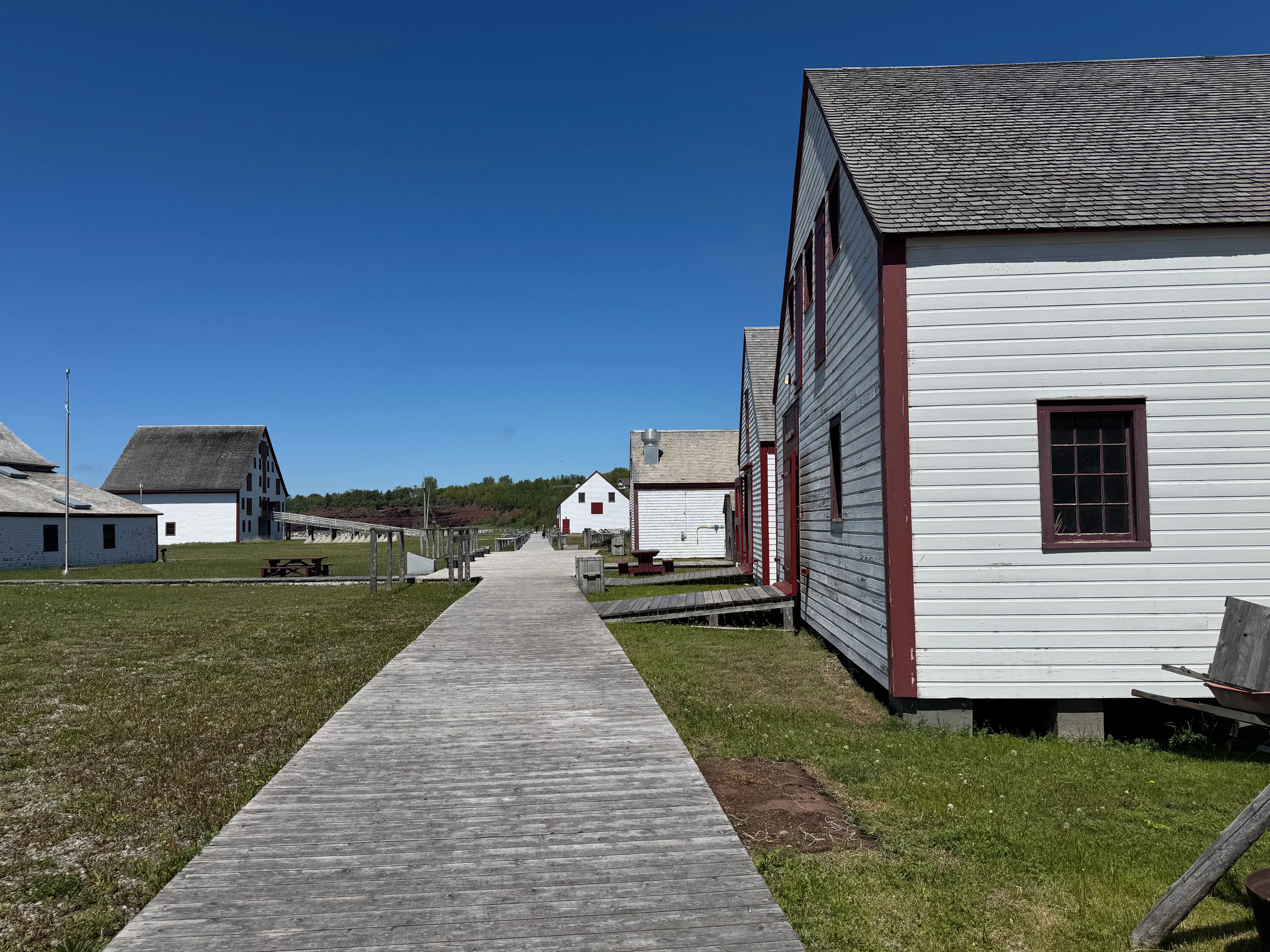 Traffic on the site - Wooden walkways