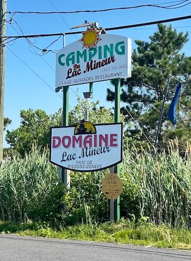 Enseigne du Camping