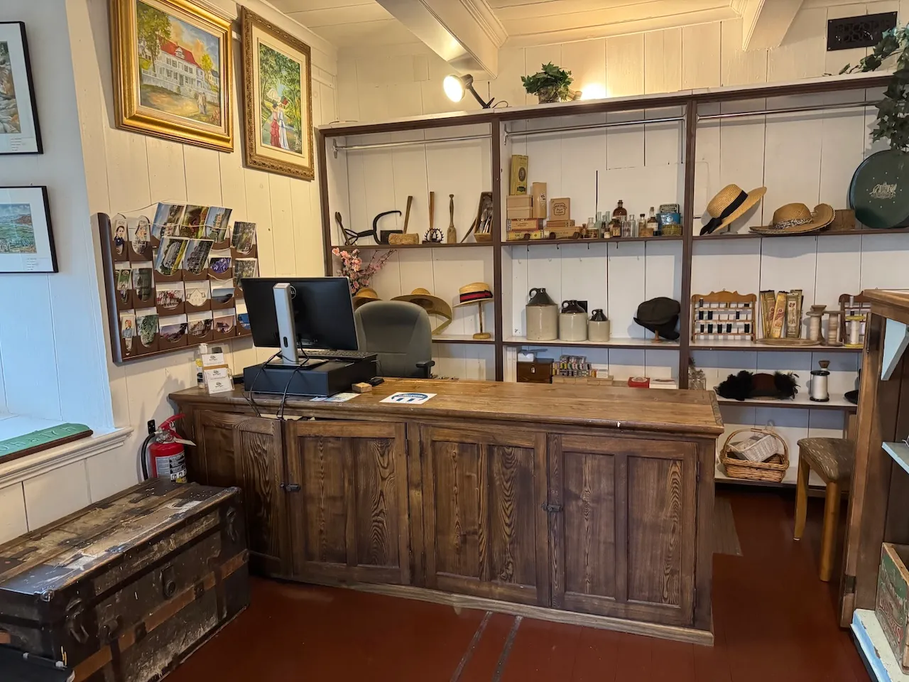 Comptoir d'accueil et boutique