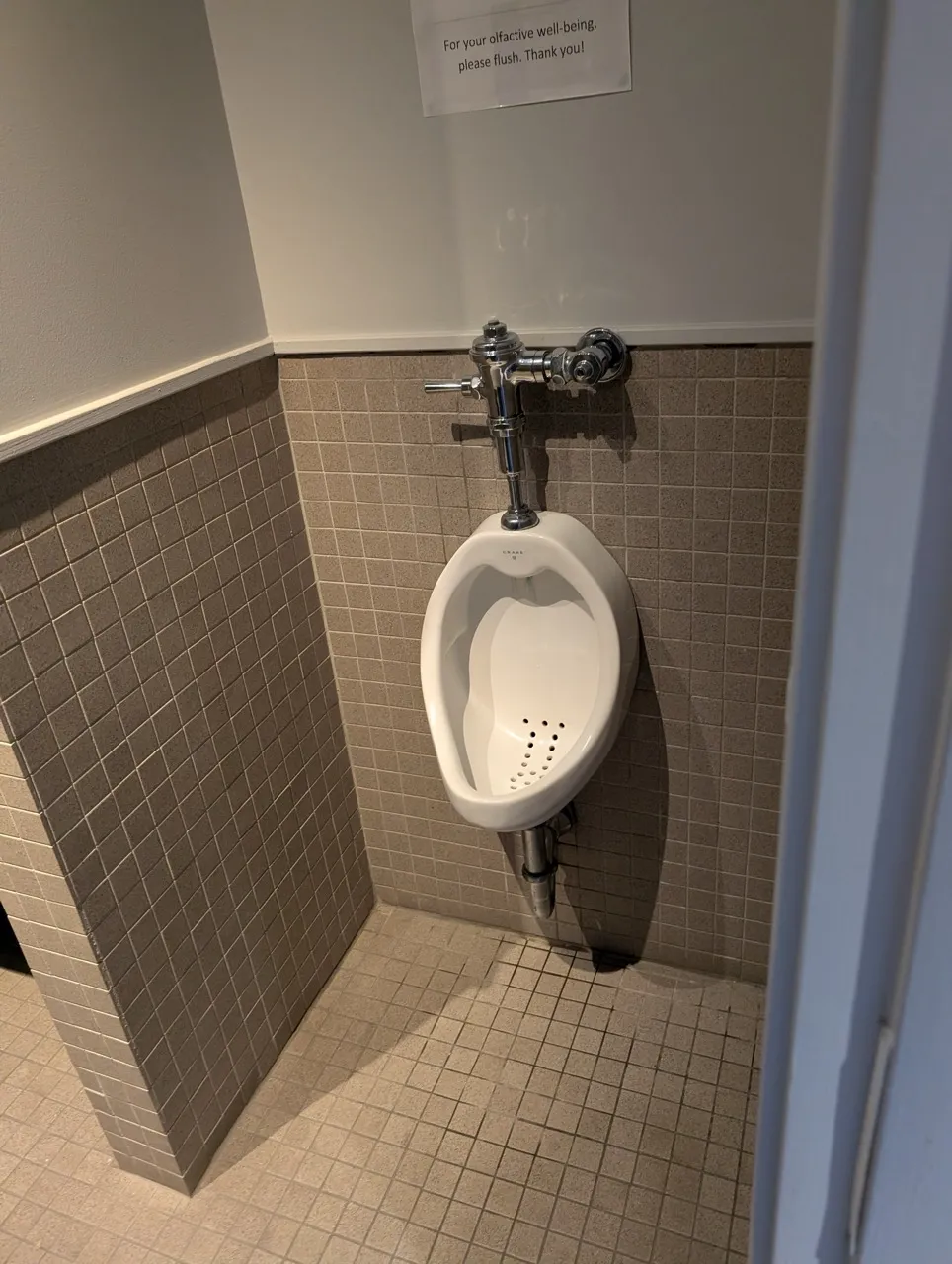 Men's restroom - urinal