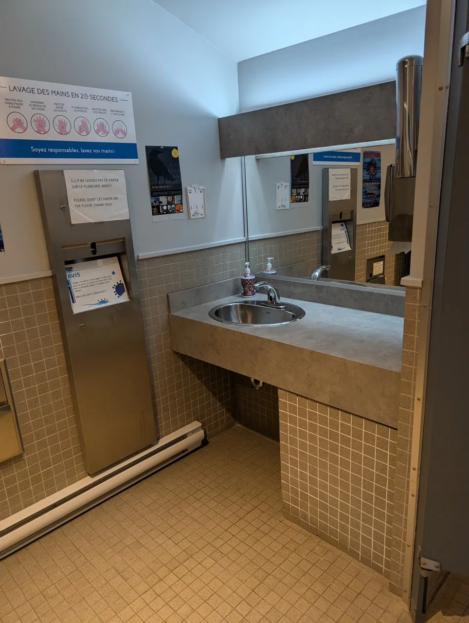 Women's restroom - sink