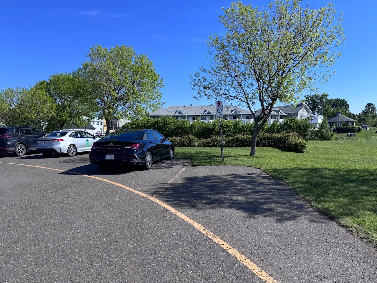 Reserved parking space