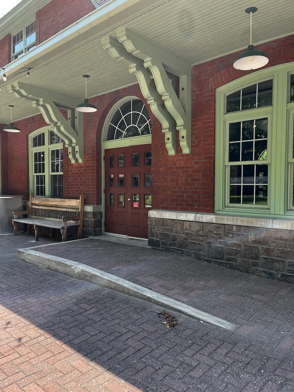 Main entrance - at the back - near the parking lot