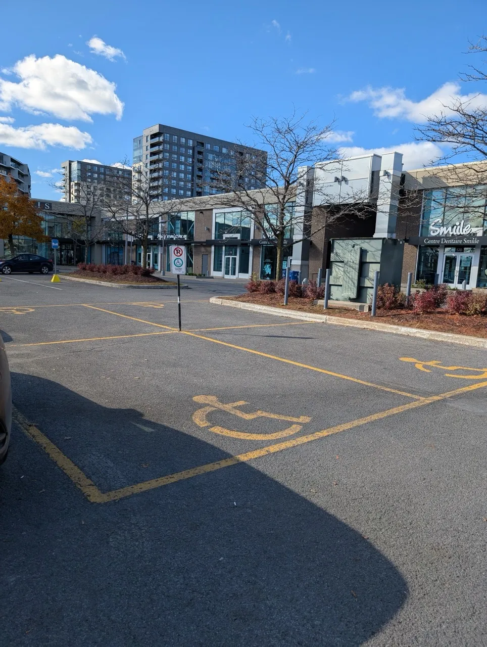 Reserved parking spaces