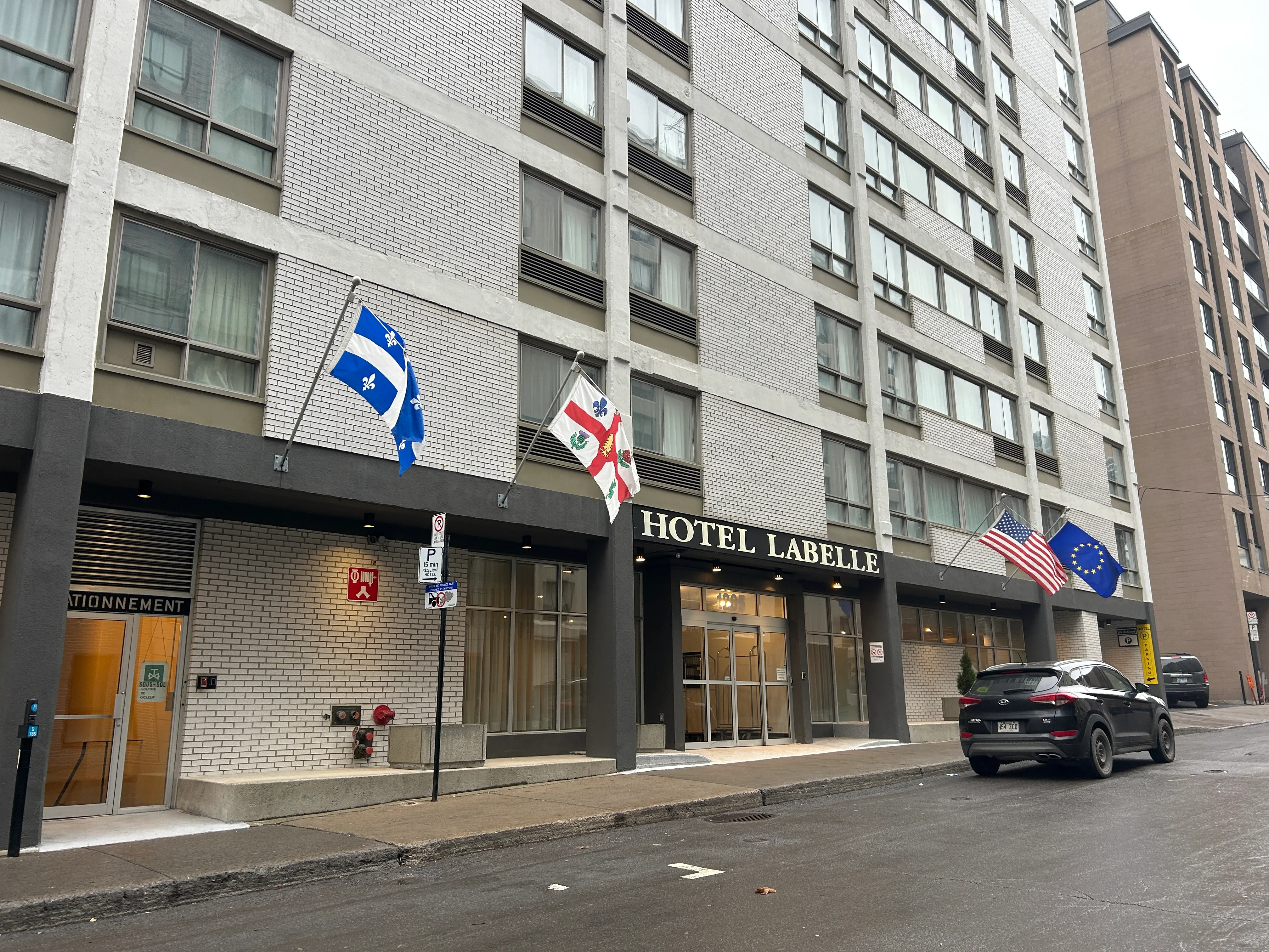 Outside the establishment