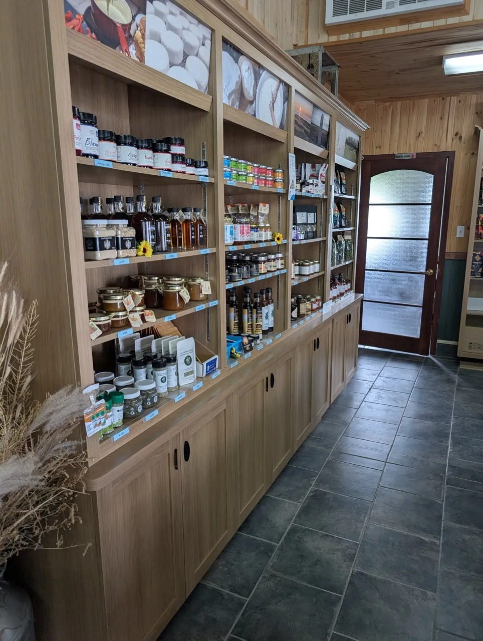 Inside the store - displays