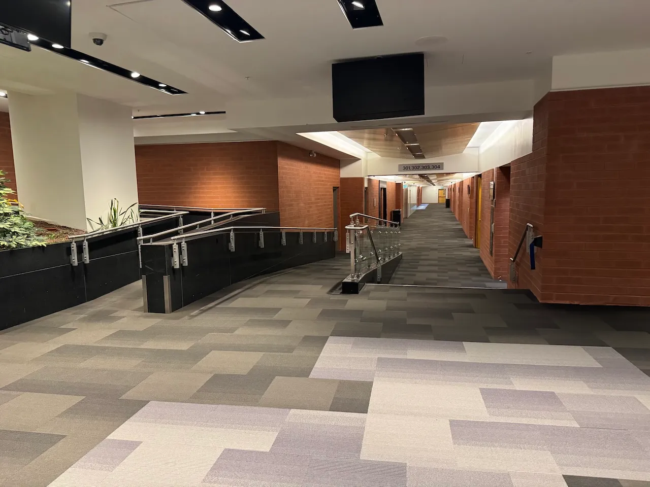 Access ramp to rooms - Level 3