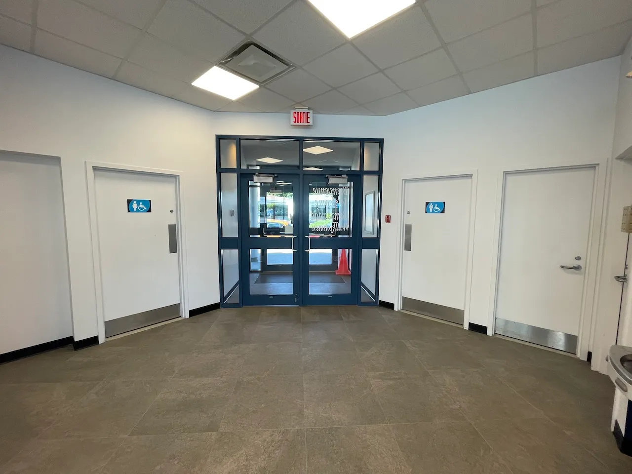 Montmagny River Station - Main Entrance and Restroom Doors