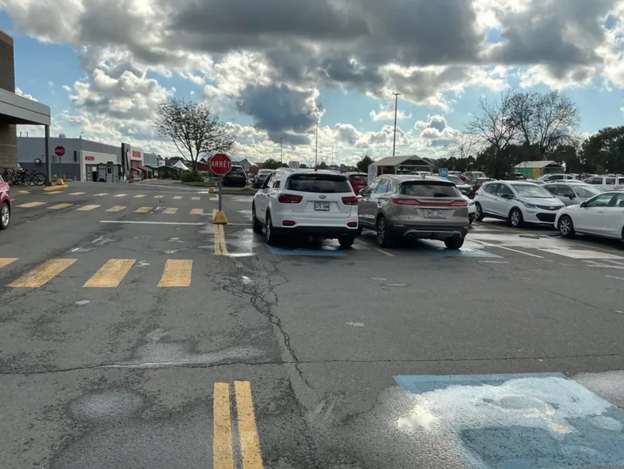 Reserved parking spaces