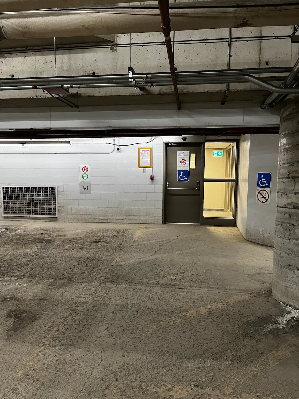 Reserved parking space