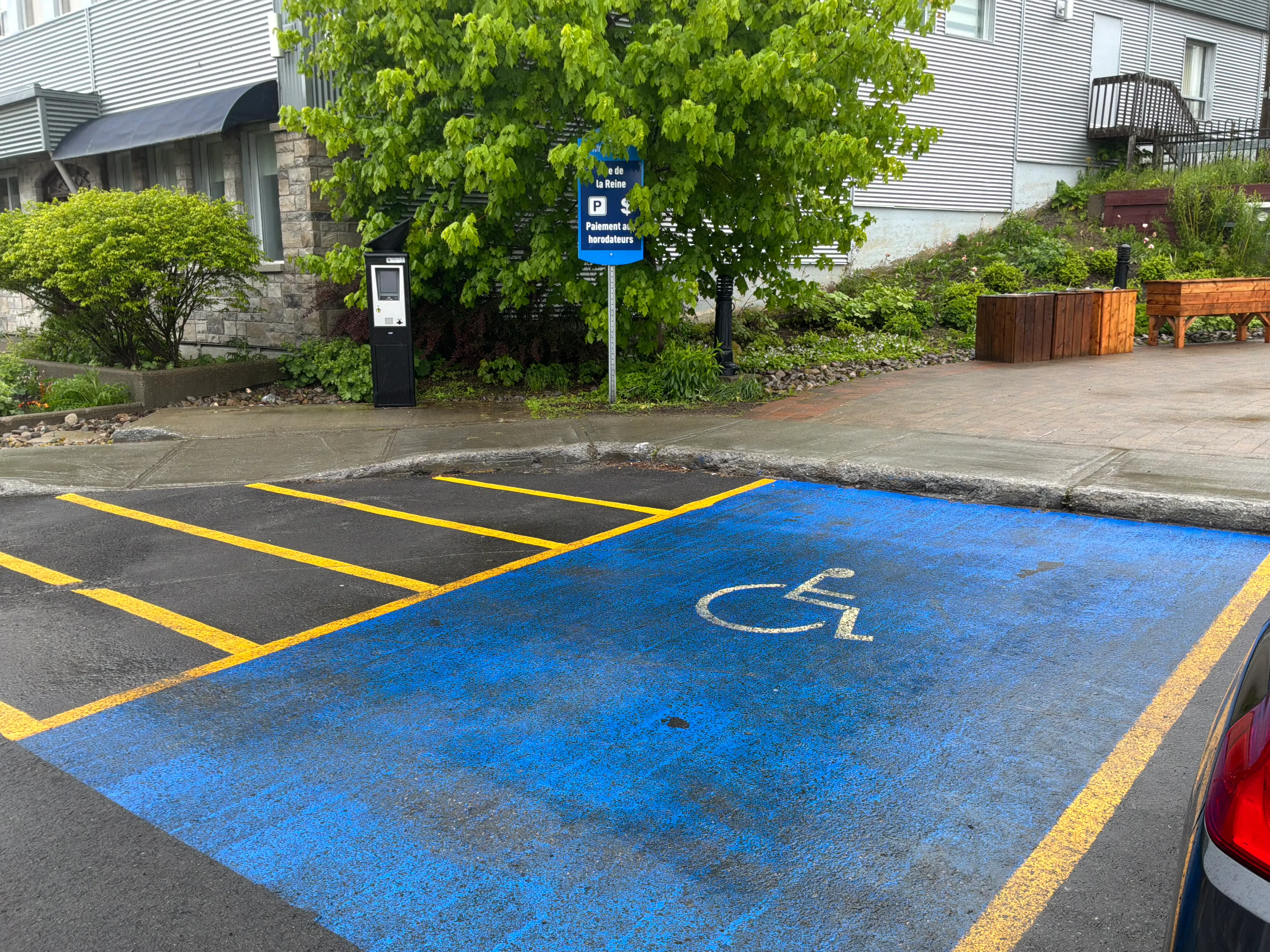 Reserved parking space