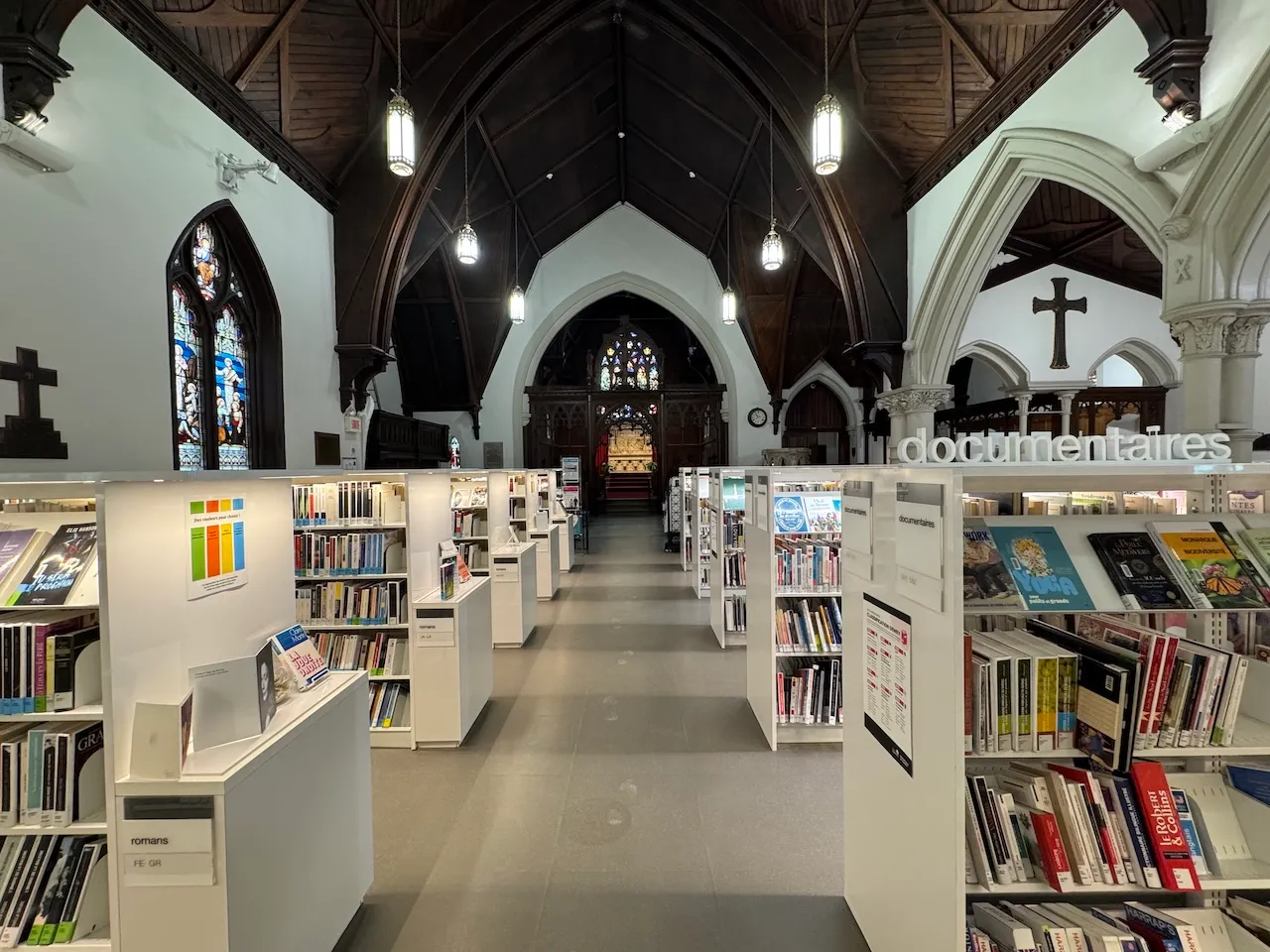Interior of the library