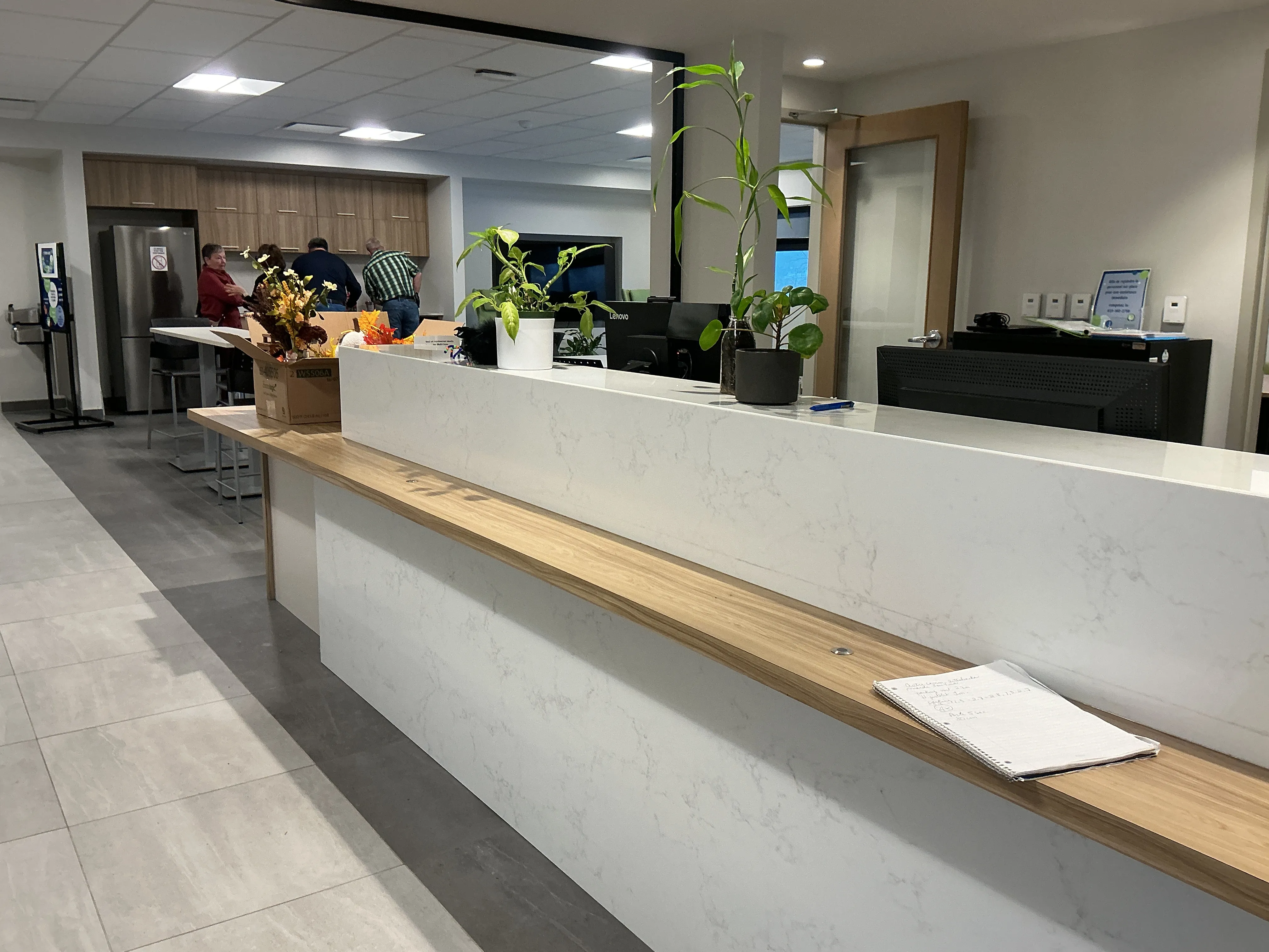 Reception desk