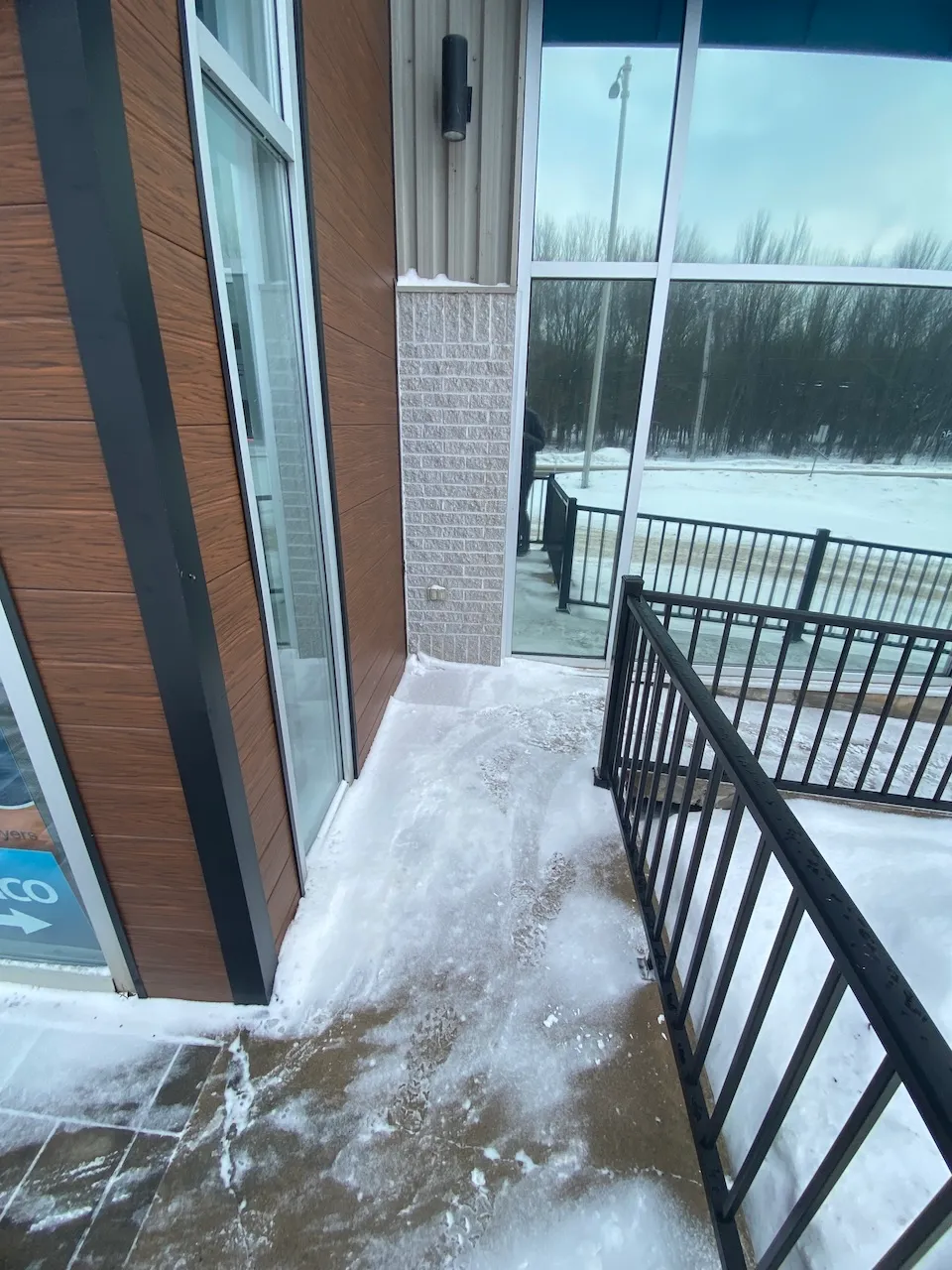 Haut de la rampe d'accès