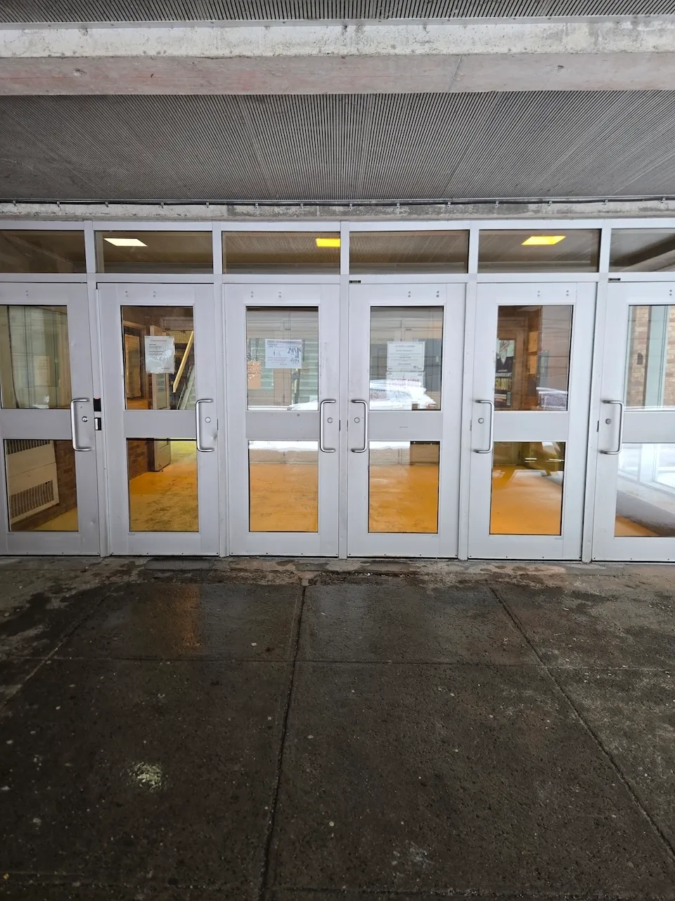 Exterior of the secondary entrance (West)