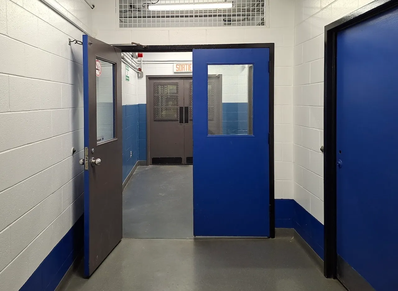 Hallway leading to the arena - Basement