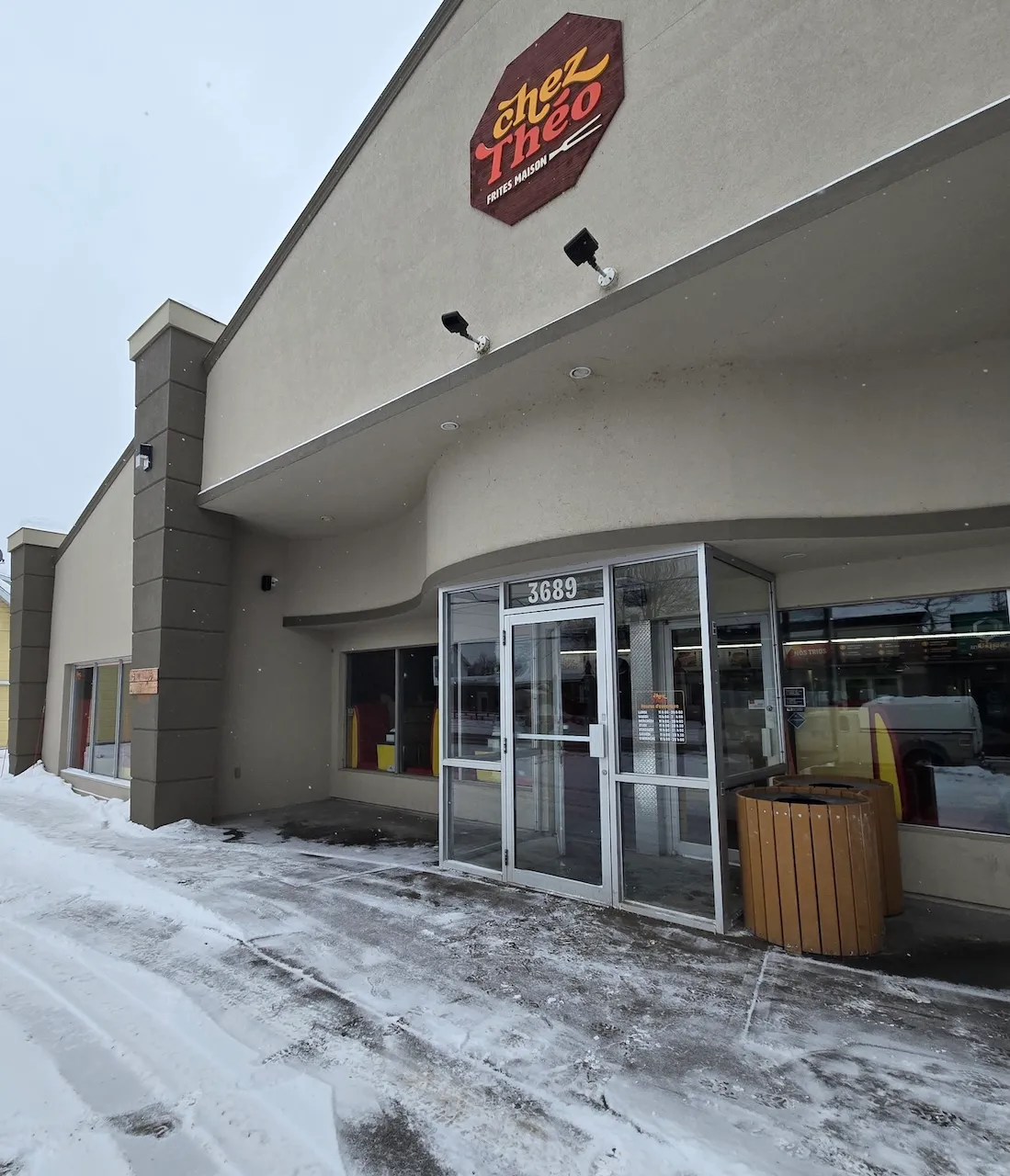 Restaurant's outdoor entrance