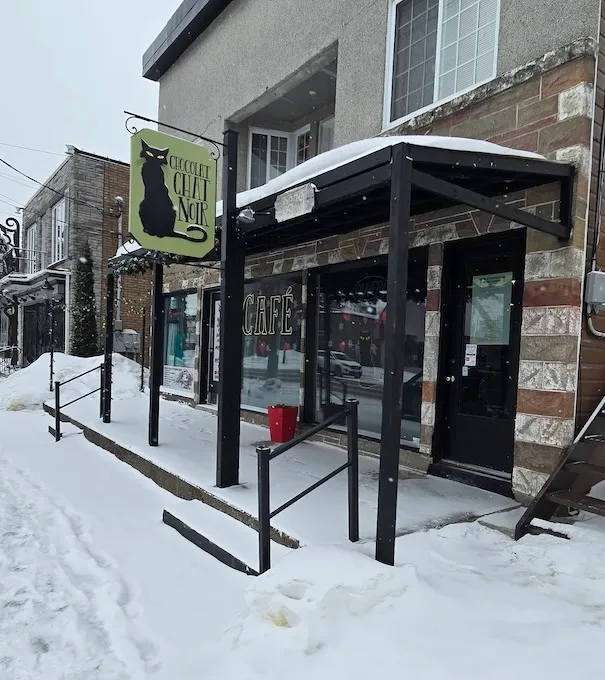 Outdoor entrance to the chocolate shop