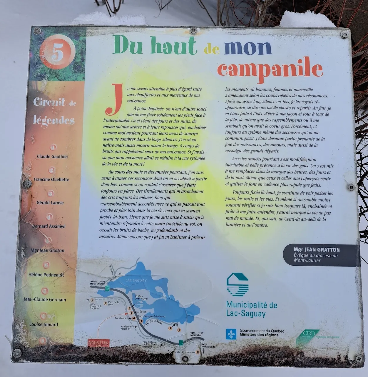 Repère 5 - Église : Du haut de mon campanile