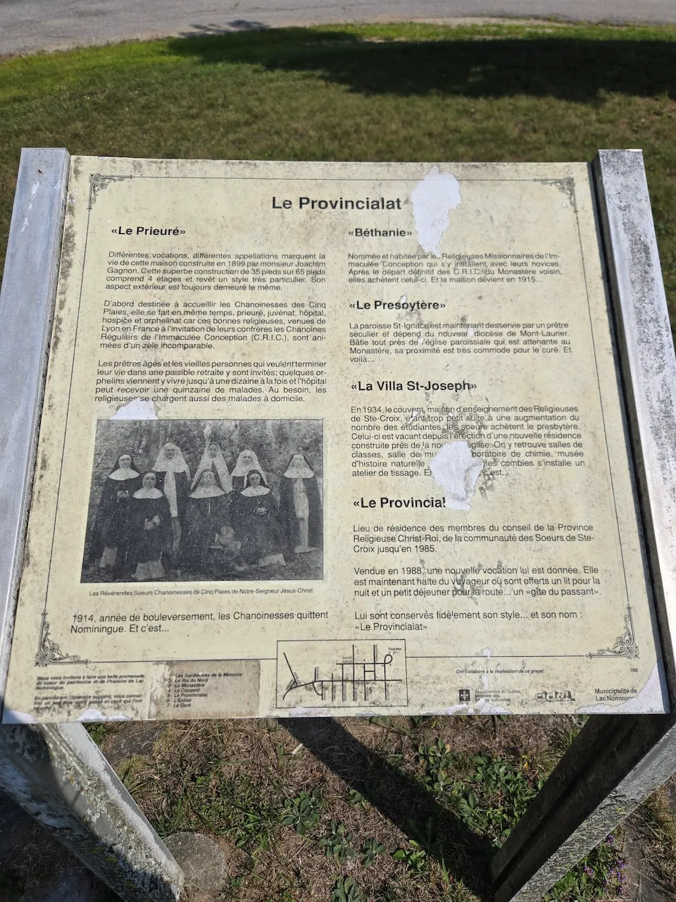 Écriture du panneau d'interprétation