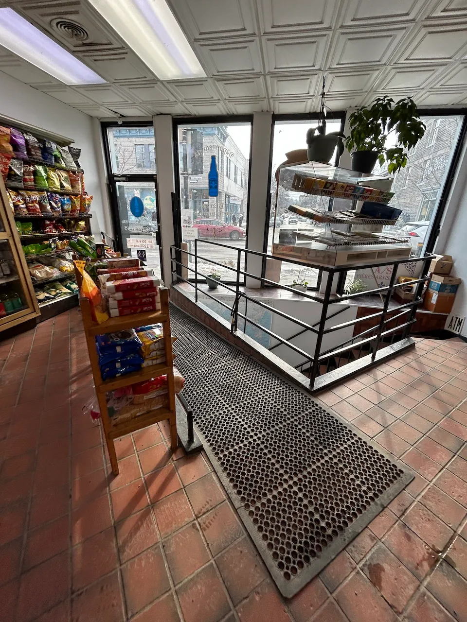 Ramp inside the store