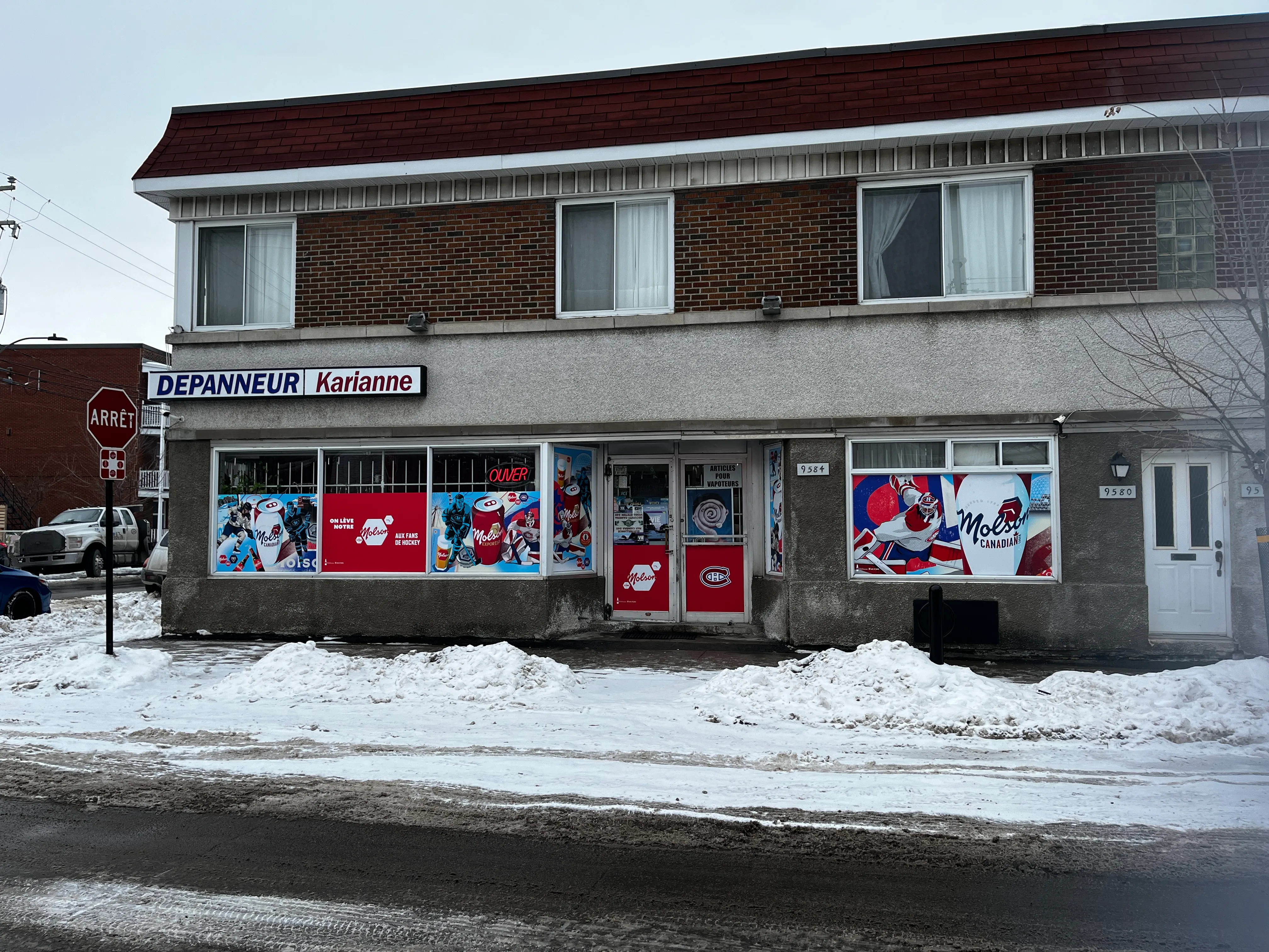 Facade of the establishment