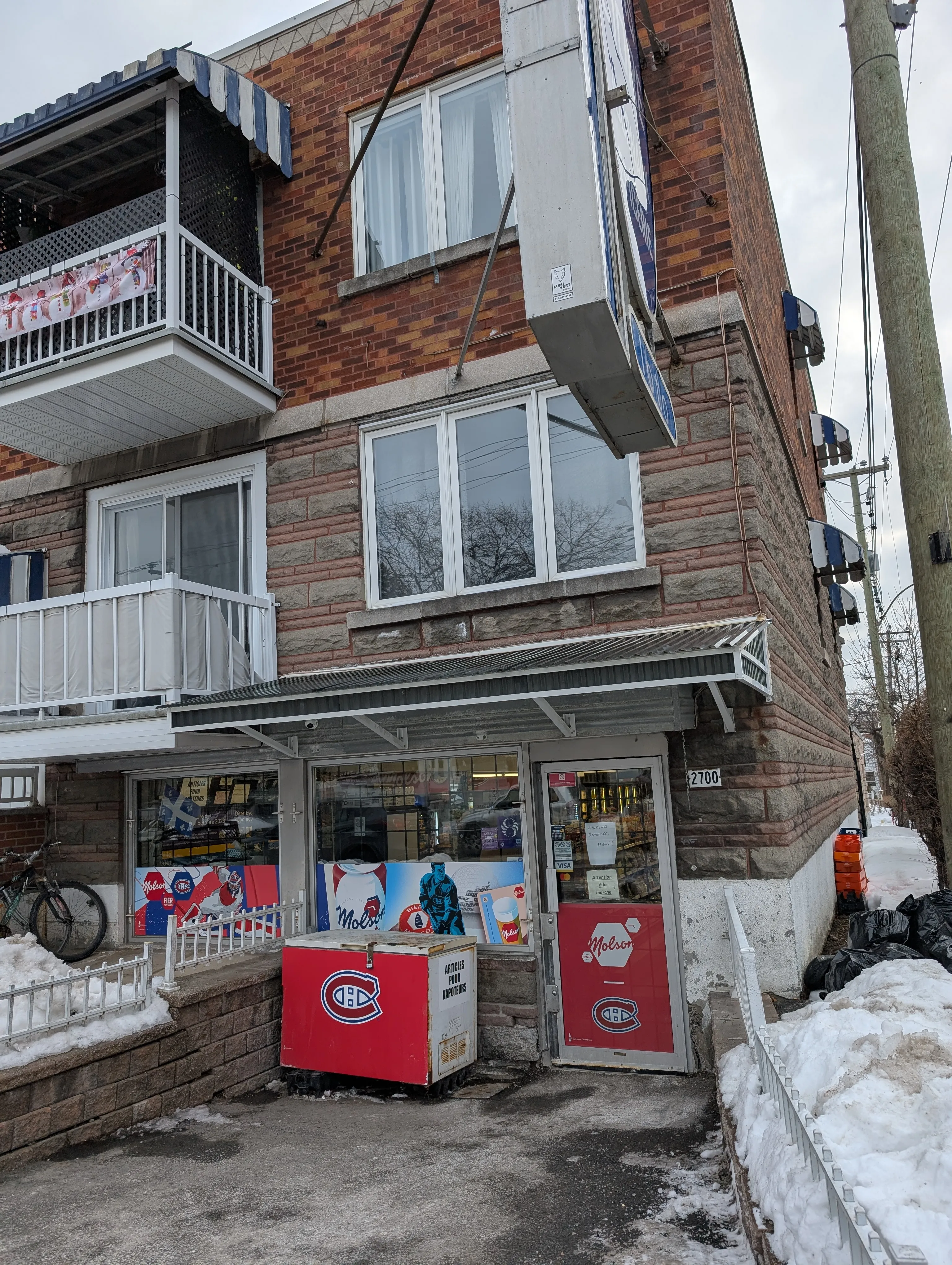 Devanture du magasin