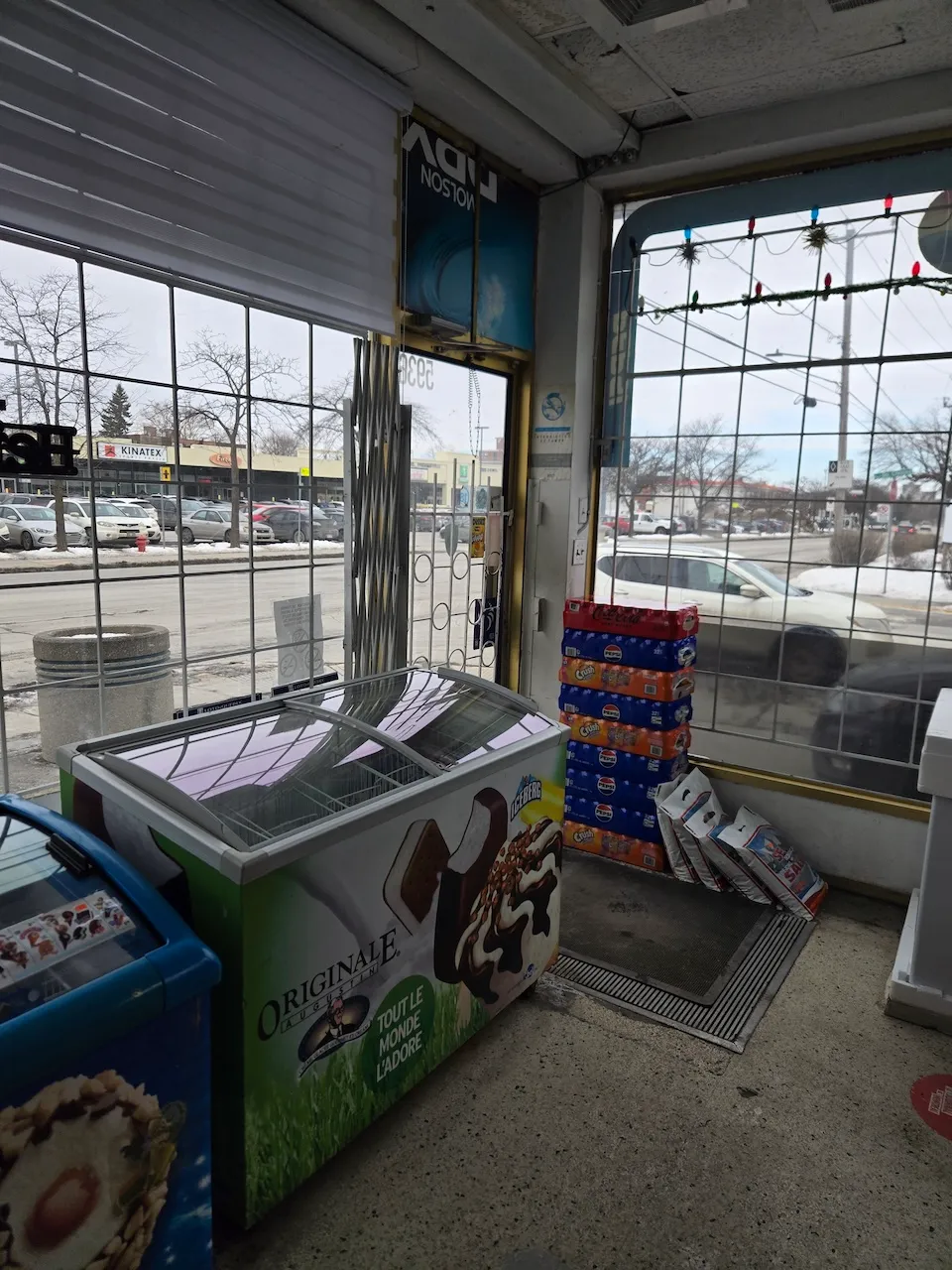 Inside the convenience store