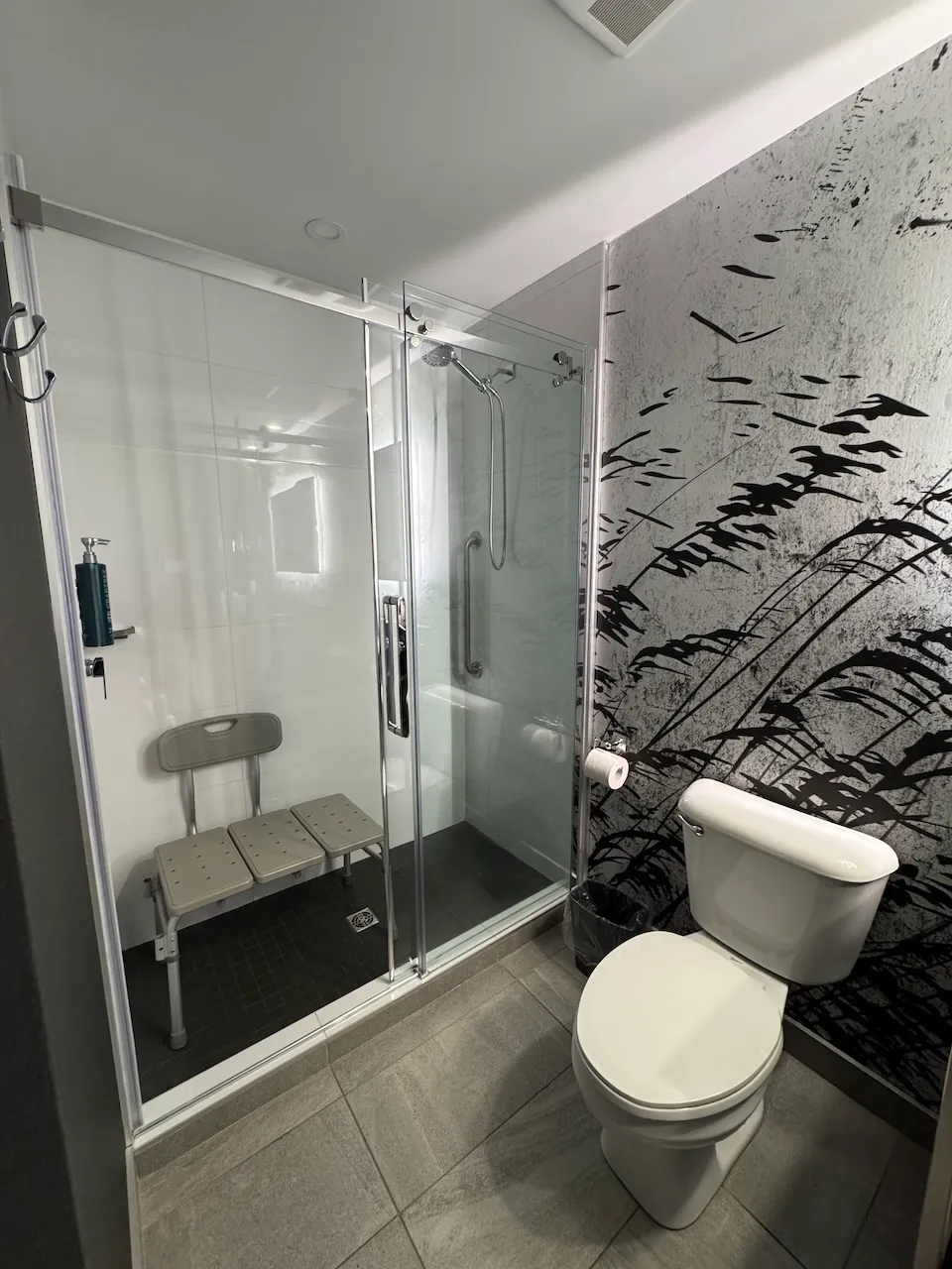 Chambre #107 - Toilette et douche