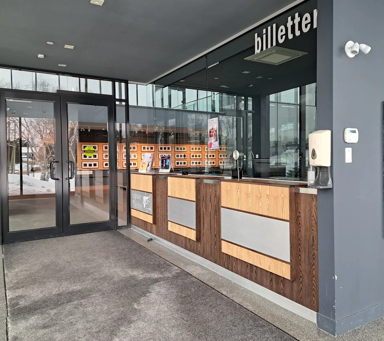 Vestibule and ticket counter