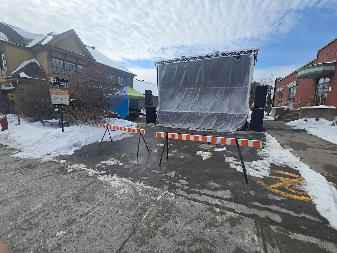 Scène extérieure du festival de la Saint-Patrick