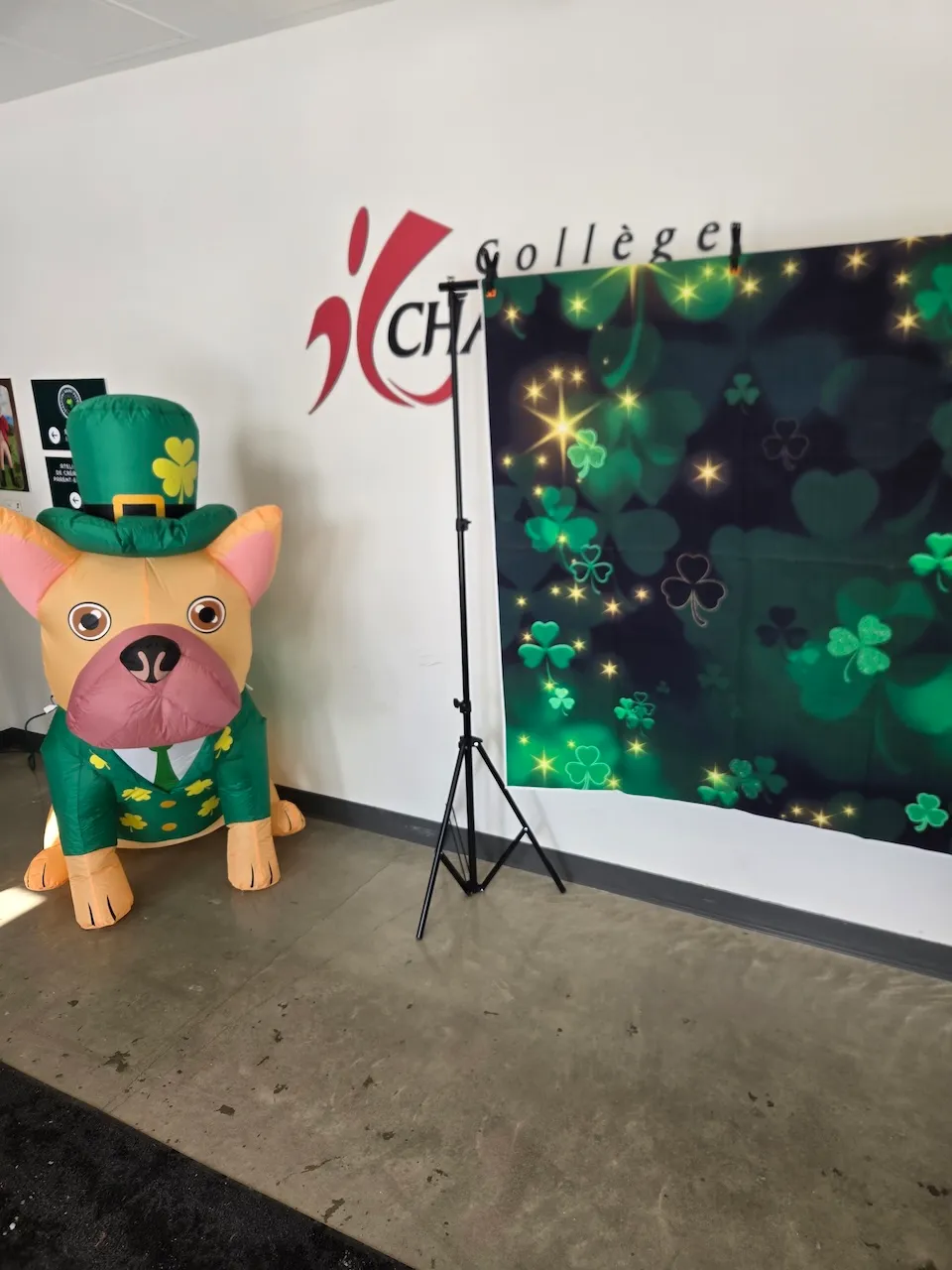 Espace de déguisement pour la prise de photos dans le vestibule