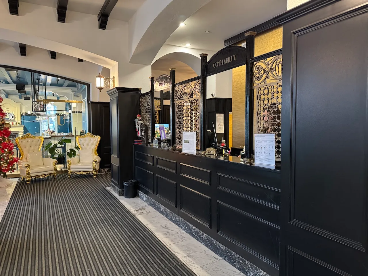 Comptoir de réception