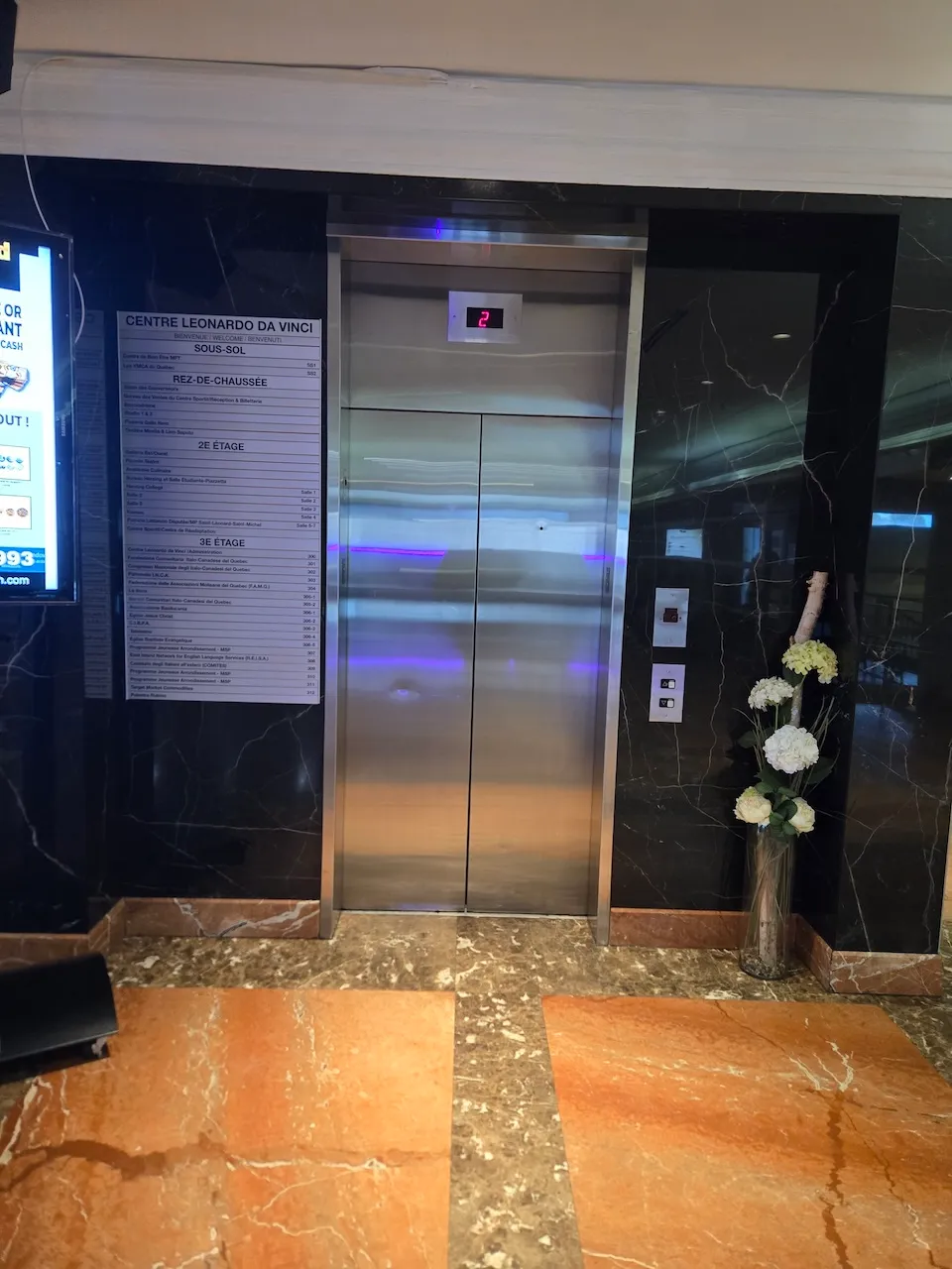 Intérieur du centre Leonardo da Vinci