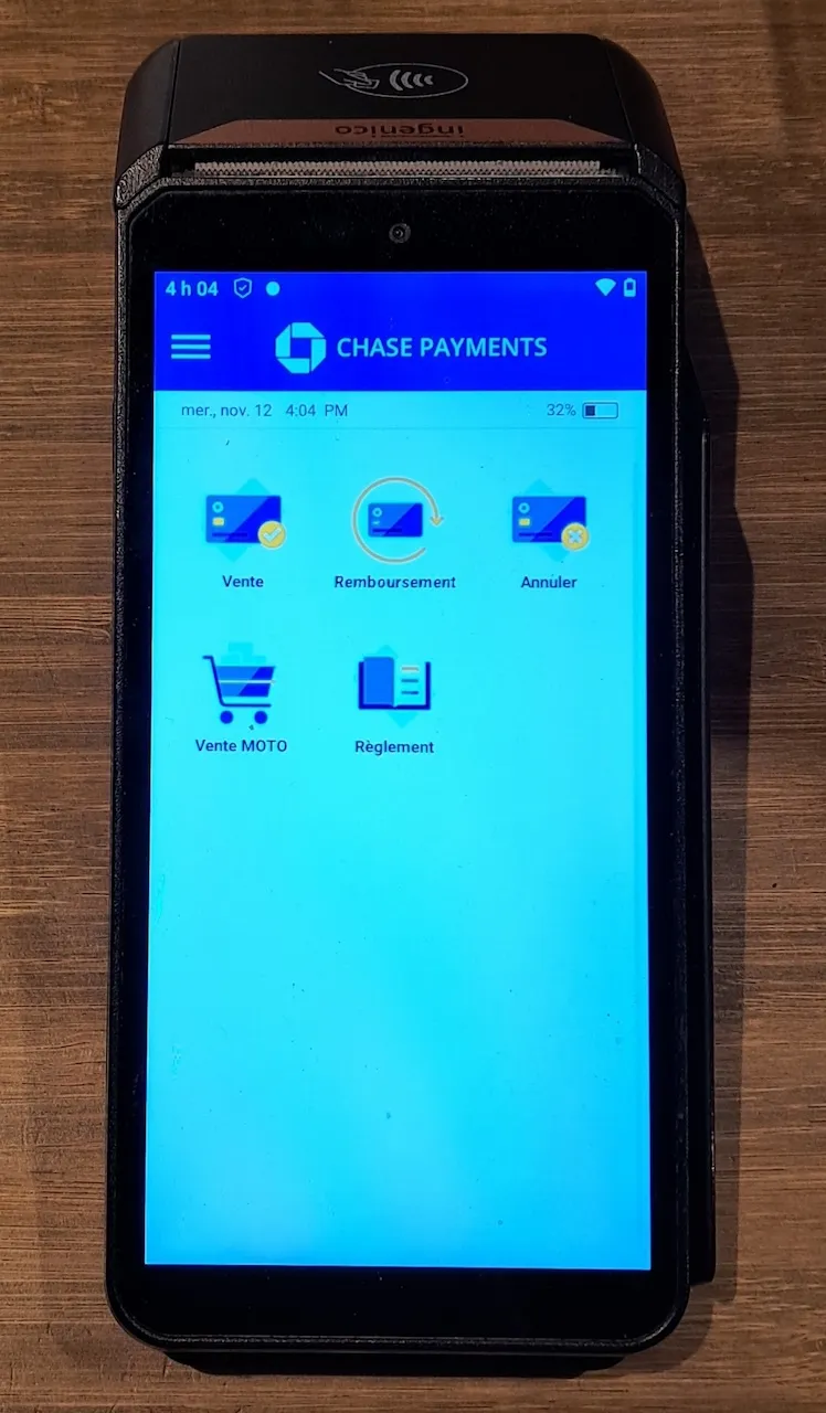 Terminal de paiement