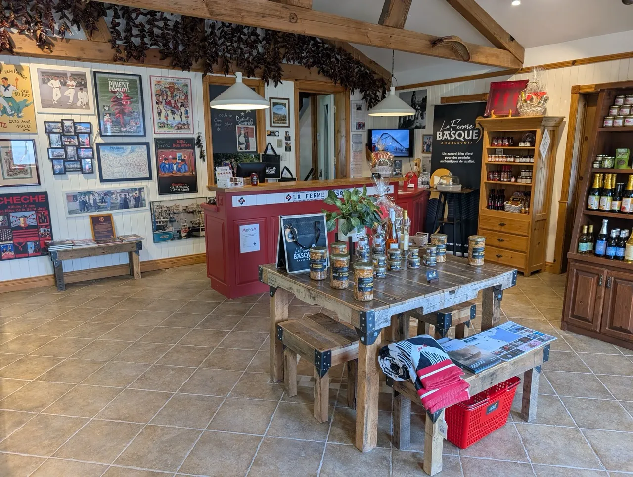 Inside the shop