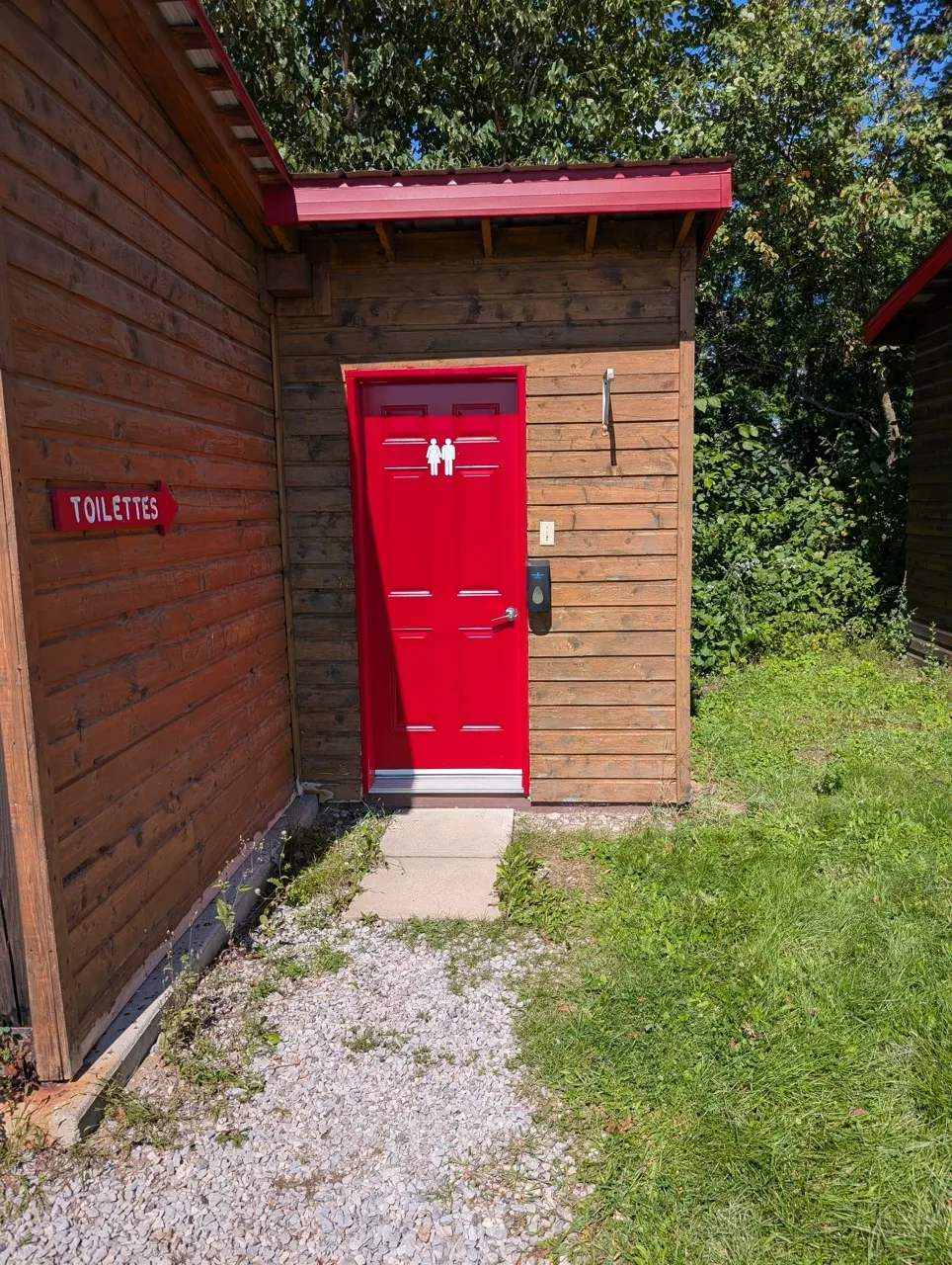 Path to the restroom