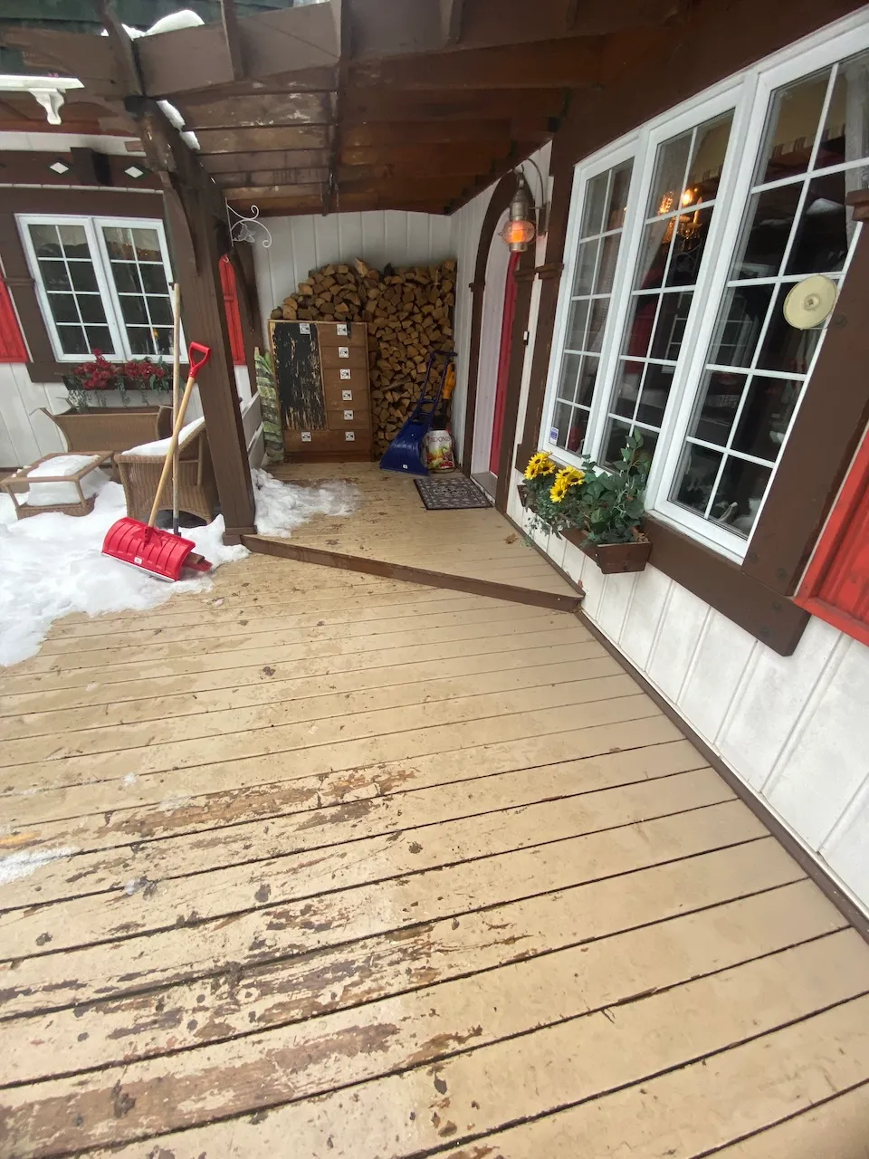 Allée menant à l'entrée