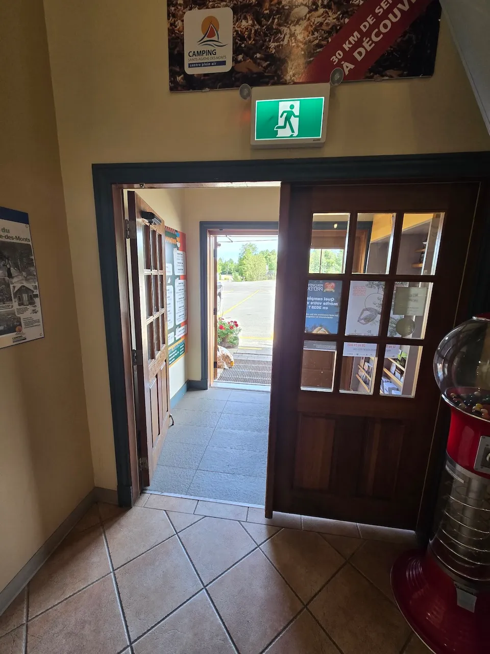 Inside the main entrance